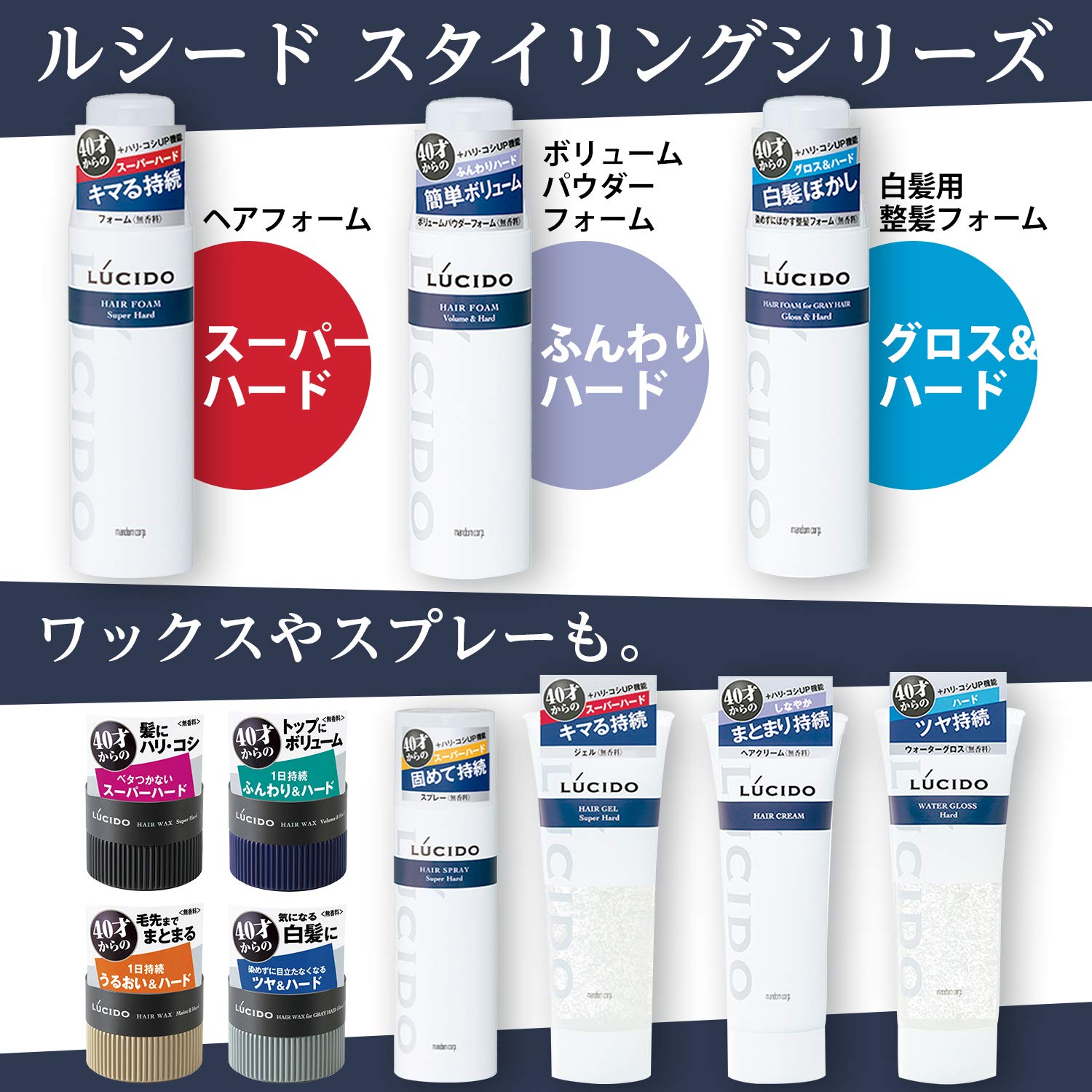 Amazon | ヘアフォームスーパーハード メンズ スタイリング剤 185g×2本