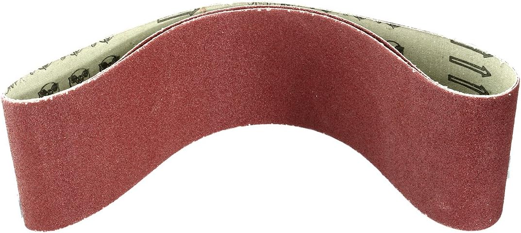 Sourcingmap 4-Inch x 36-Inch Aluminum Oxide Sanding Belt 80 Grits Sandpaper Lapped Joint for Belt Sander 2pcs