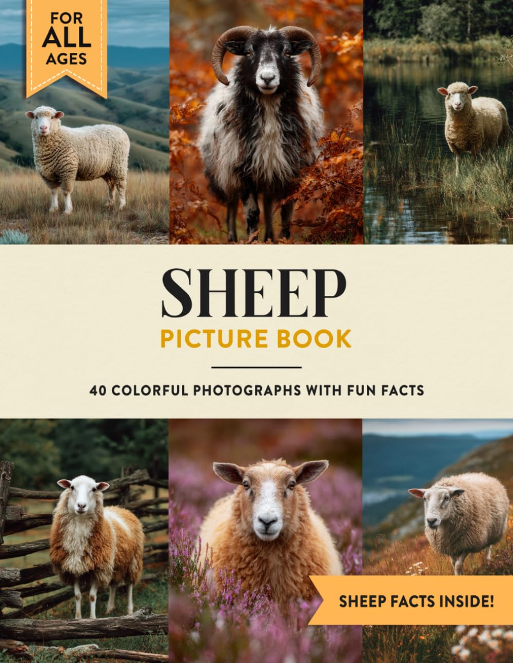 Sheep Picture Book: Learn All About Sheeps with Fun Photos and Sheep Facts for Kids & Adults