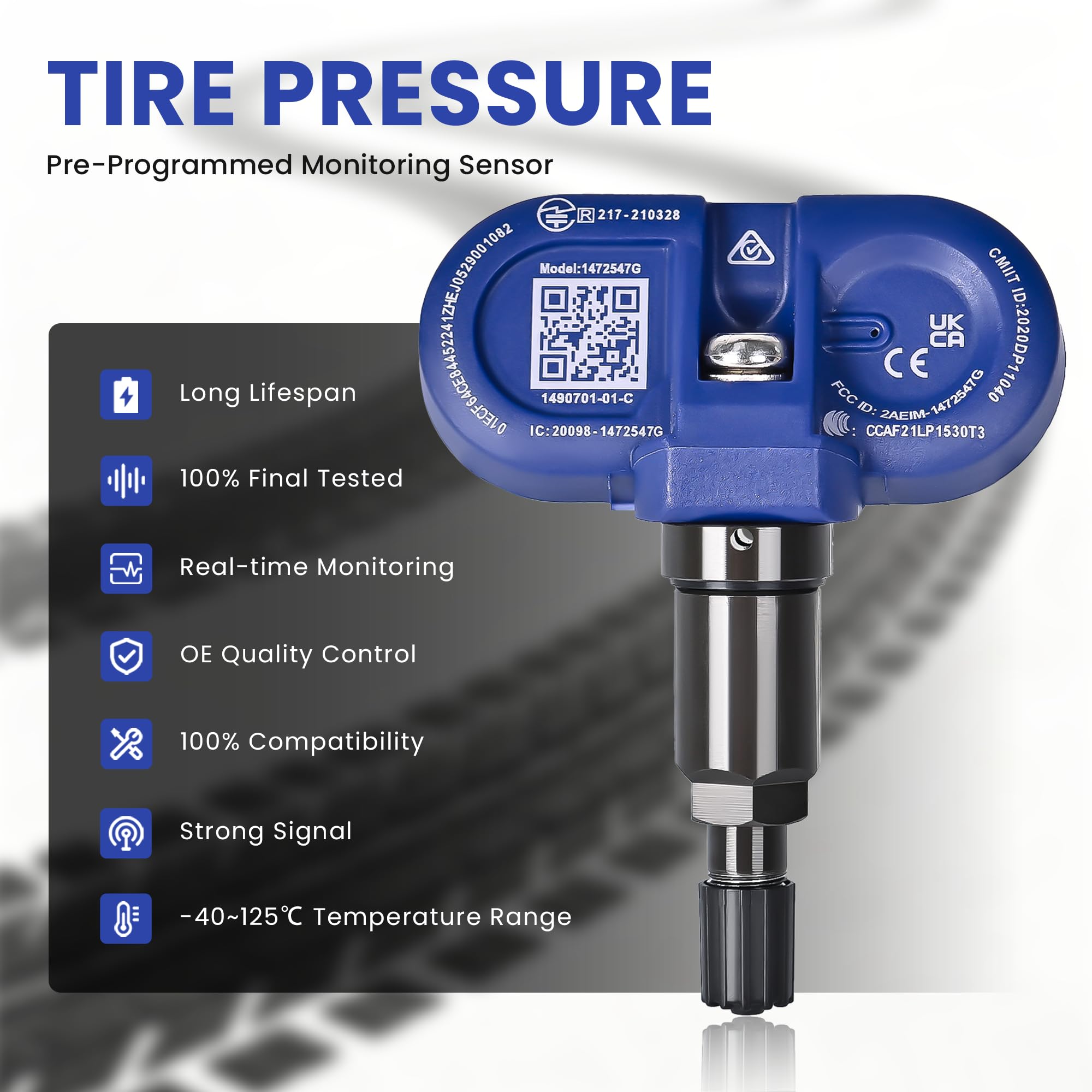 Amazon.com: YUANCHINB Bluetooth TPMS Sensor Compatible with Tesla