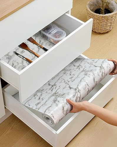 Miniatura 3 de MelunMer Revestimientos para estantes de cajones para armarios de cocina, antiadherentes, 12 pulgadas x 23.62 pies, agarre fuerte antideslizante