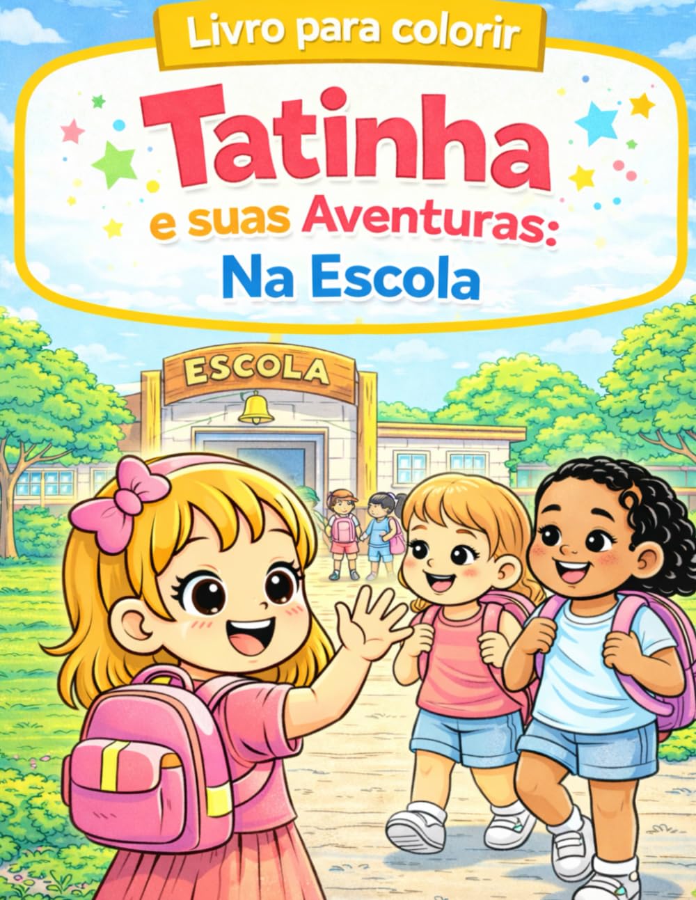 Livro para Colorir da Tatinha e Suas Aventuras: Na Escola