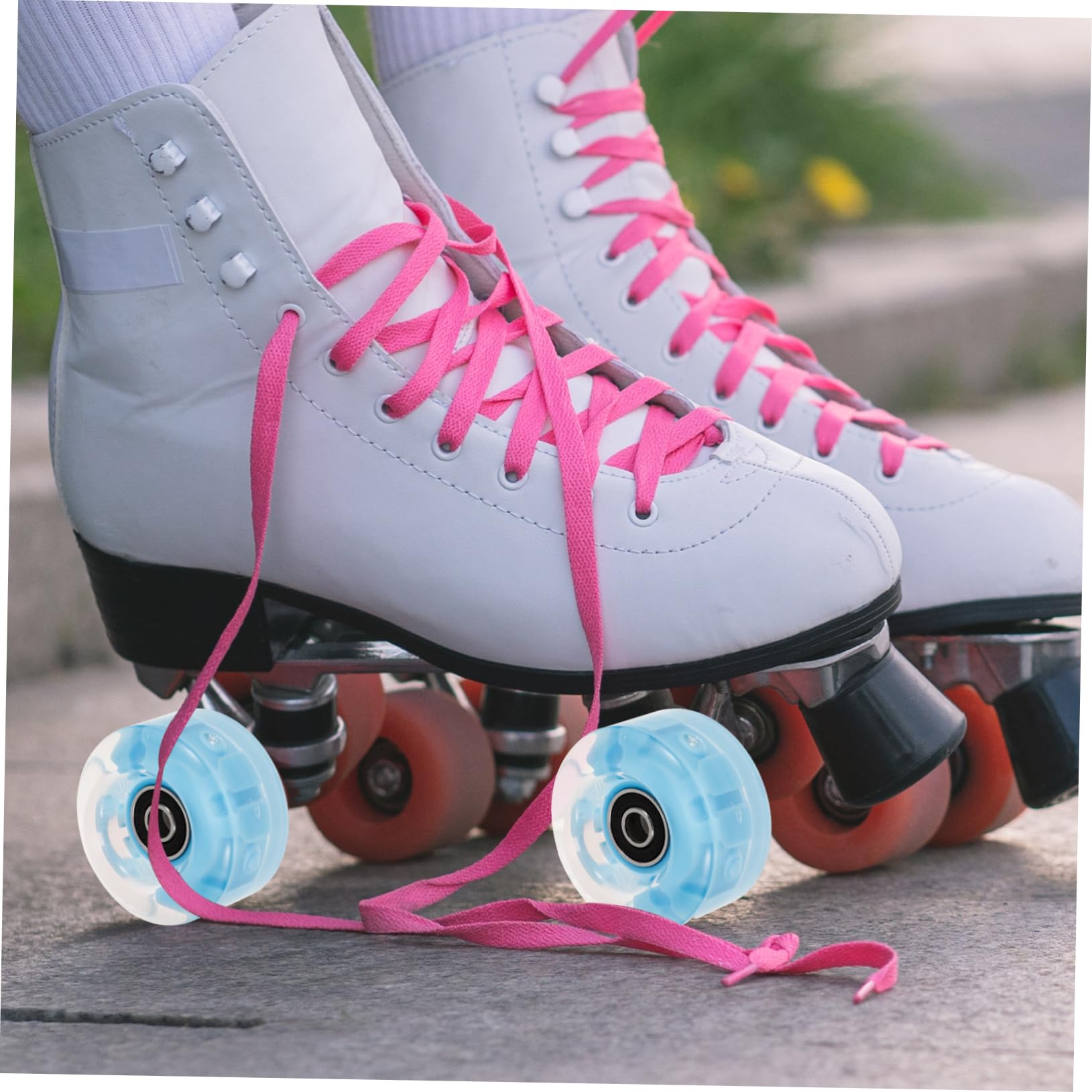 Patines De Brillo Rueda De Skate Ruedas De Patinaje sobre Ruedas Accesorios para Patines Ruedas De Patinaje Intermitentes Ruedas De Patines Aire Caucho