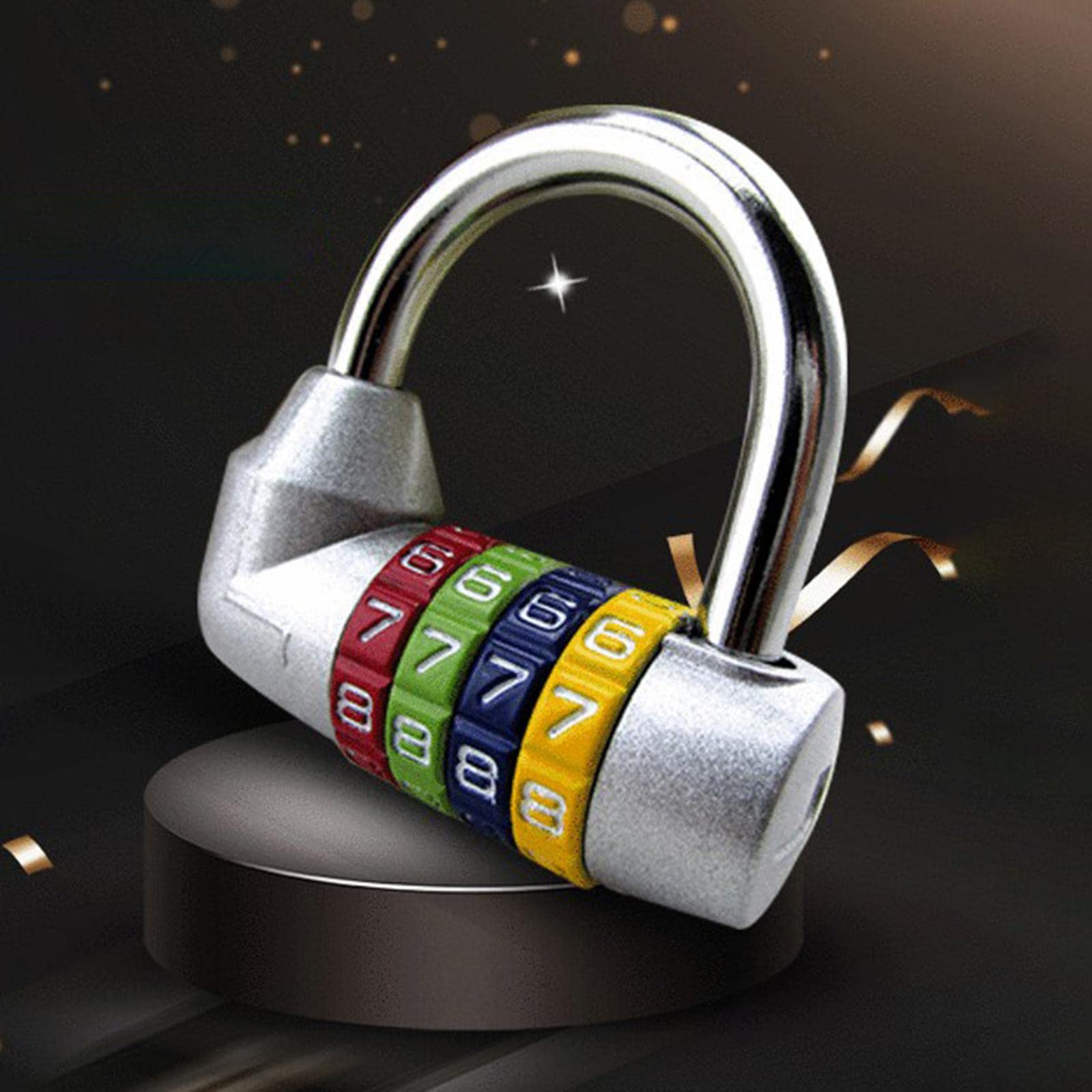 Cadenas à combinaison étanche 4 chiffres en alliage de zinc