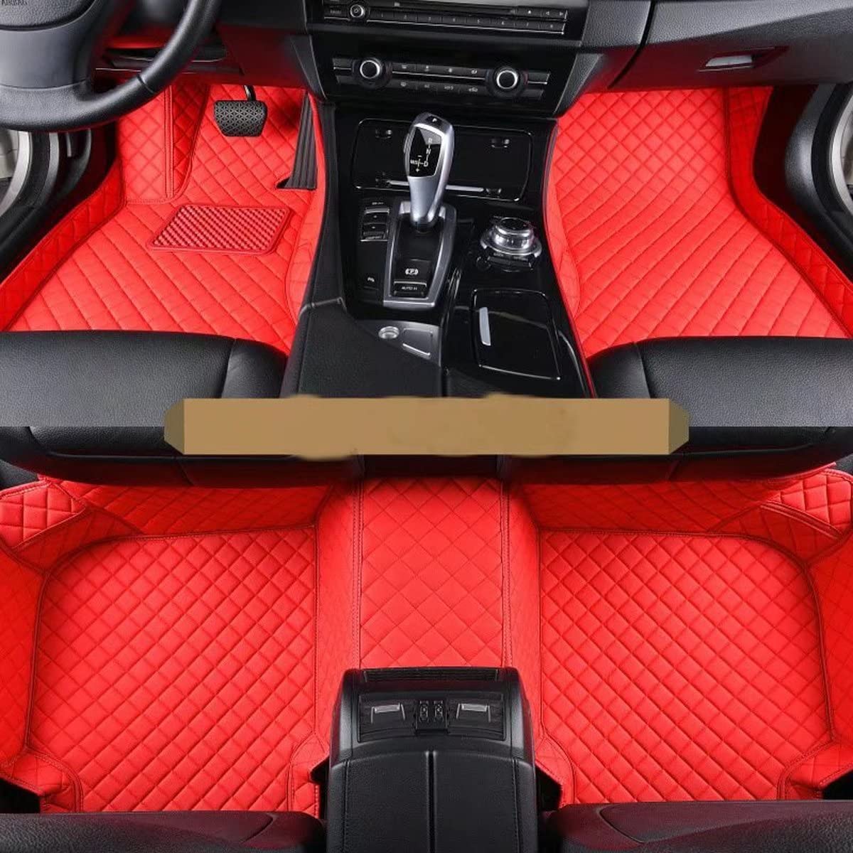 Customize Car Floor Mats Fit Jaguar All Model Left/Right Driving Car Mats (Red)