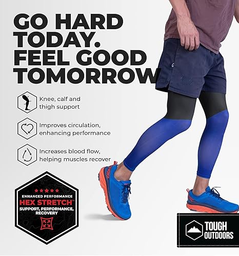 Miniatura 2 de Mangas de compresión resistentes al aire libre, mangas de pierna de baloncesto para hombres, mujeres, jóvenes, protección UV UPF 50