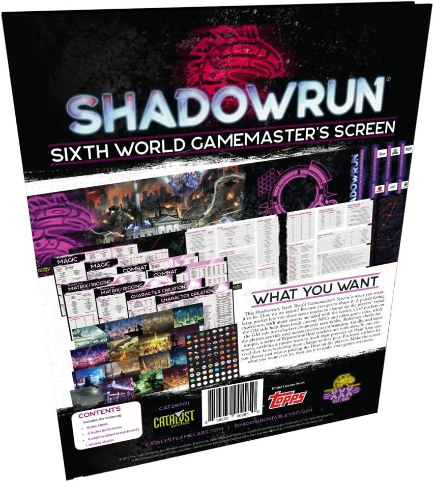 Shadowrun RPG (6th Edition) - Gamemaster Screen
