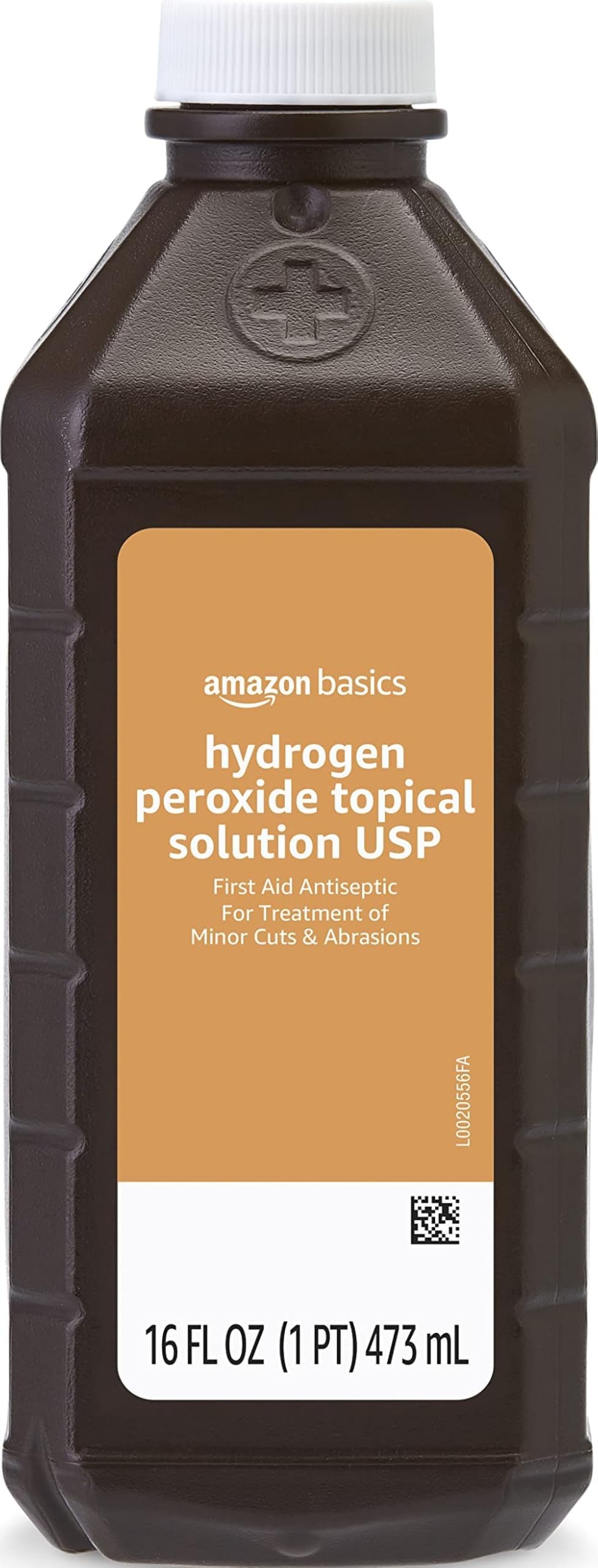Hydrogen Peroxide Topical Solution USP, First Aid Antiseptic for Cuts, Scrapes and Infection Protection, 16 fl oz, Pack of 1 (Previously Solimo)