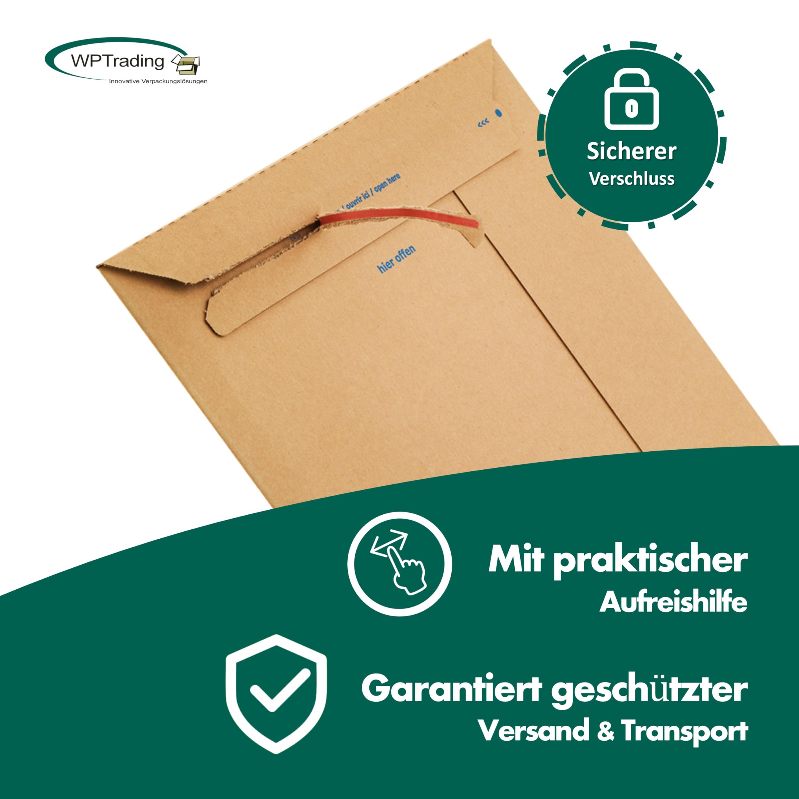 25 Stück Wellpappe Versandtaschen DIN A3 330 x 490 mm (SW70) selbstklebend in Braun - Pappe Versandtasche aus Karton für Büchersendung reißfest - Warensendung Versand Verpackung für Bücher