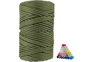 5mm x 110 Yards Green Macrame Cords