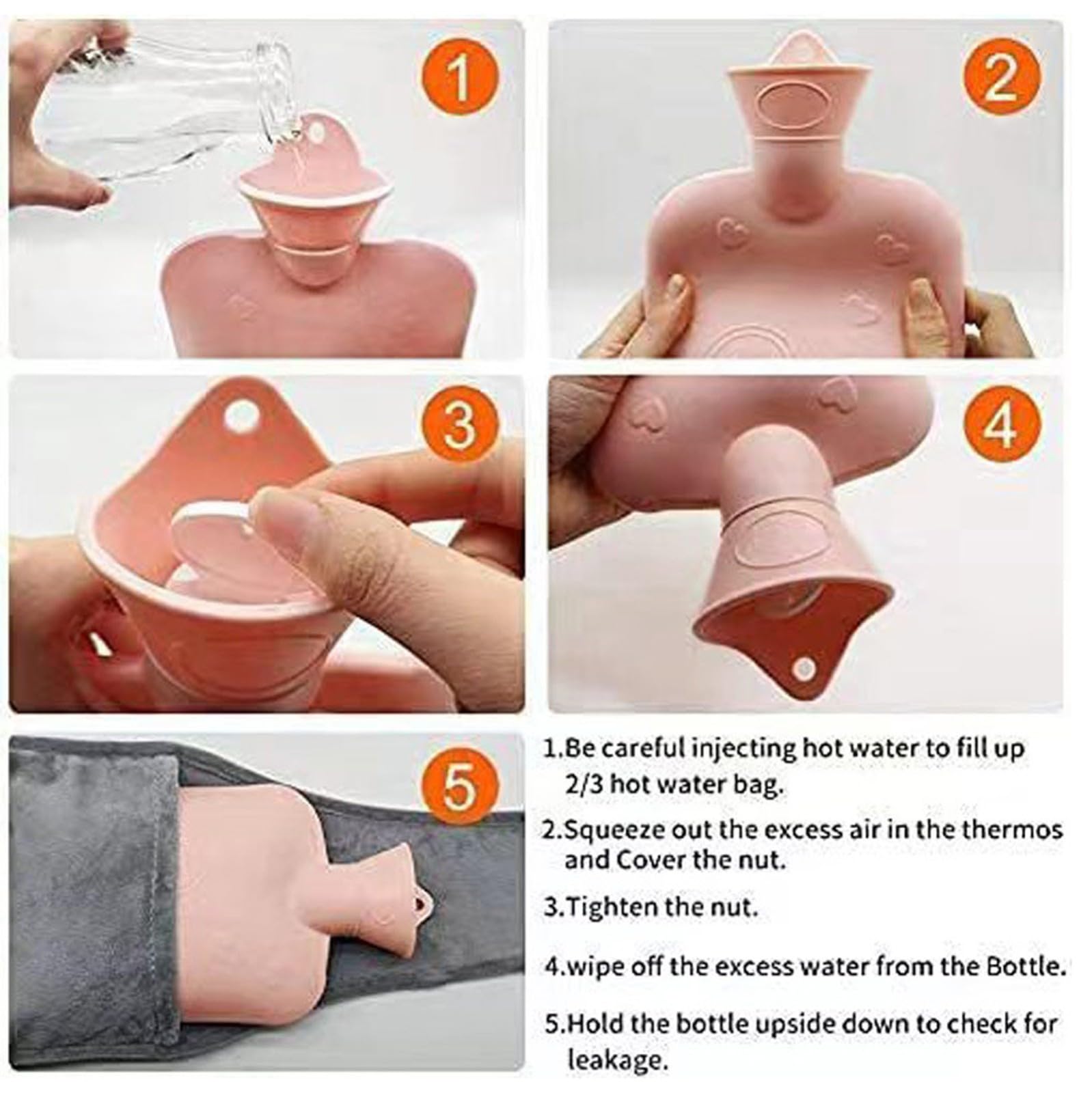 Hot Water Bottle Belt Comforting Wearable Wrap Around Stomach Back