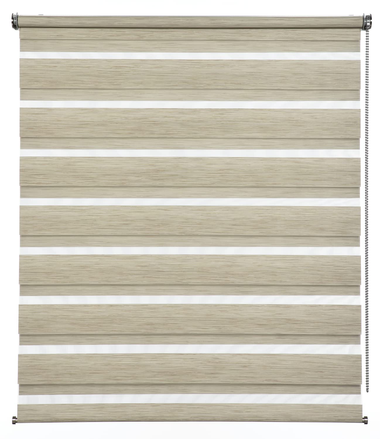 Gardinia Double Roller Blind, Polyester, Cappuccino Melange, 50 x 180 cm, 50W x 180H cm