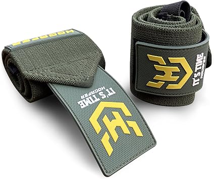 Hocafer Wrist Wraps for Weightlifting - 18 Wrist Compression Support and Wrist Brace for Bench Press, Bodybuilding, Strength Training