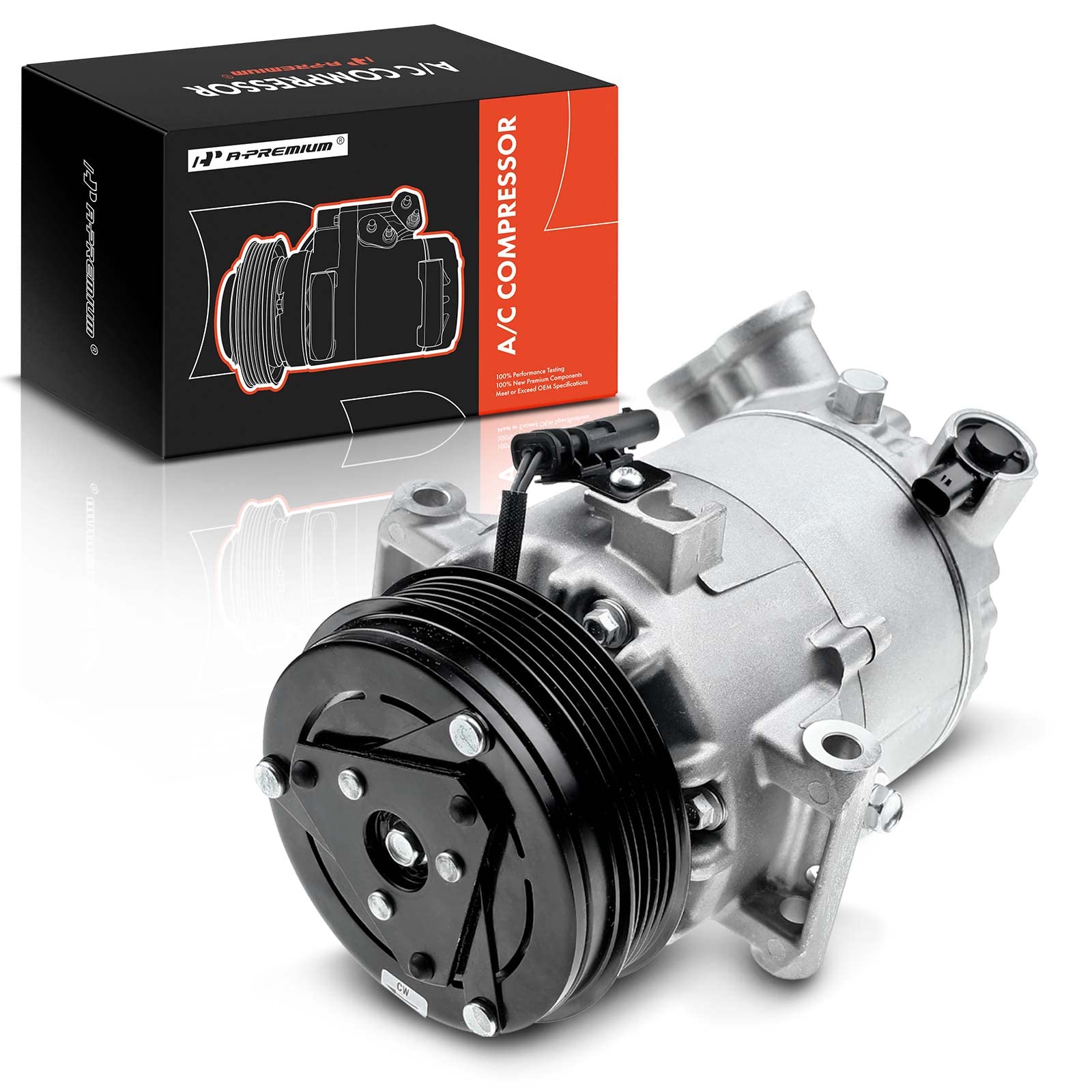 A-Premium A/C AC Compressor with Clutch Compatible with Chevrolet Colorado 2015-2021, Equinox 2018-2021 & GMC Canyon 2015-2021, Terrain 2018-2021, Replace# 84666664