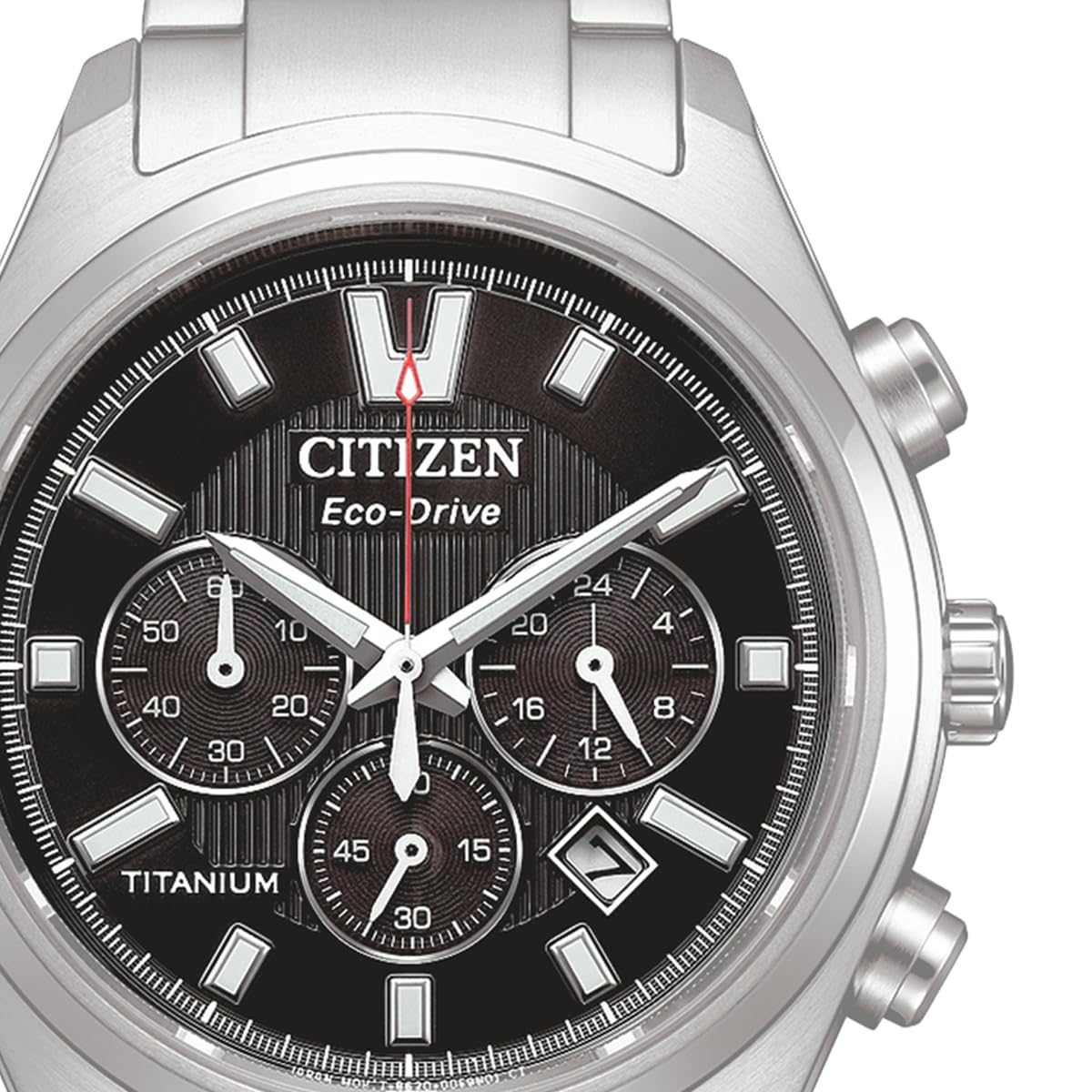 Citizen Eco-Drive Herrenuhr Chronograph Solar Titan/Schwarz CA4750-51E