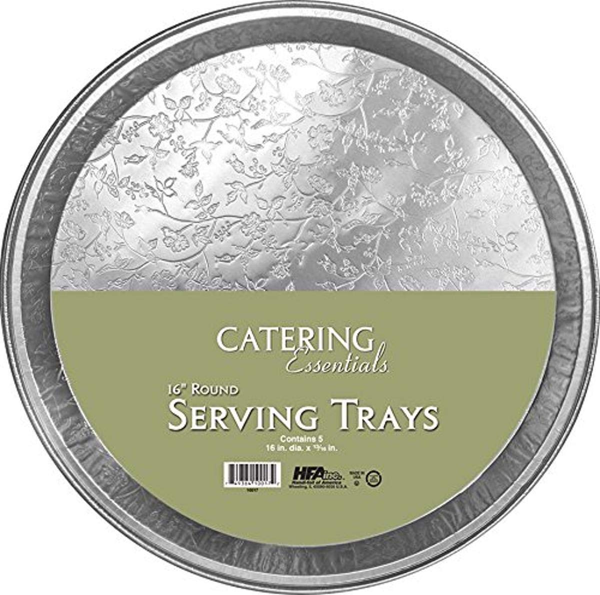 Handi-Foil 10017.010 Catering Essentials 16" Round Serving Trays (Pack of 5)