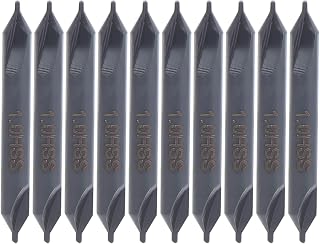 10Pcs Center Drill Bit,High Speed Steel 1mm Center Drill Bit,AllGround Center Drill Bit for Die Stainless Steel All?Ground Spiral Positioning