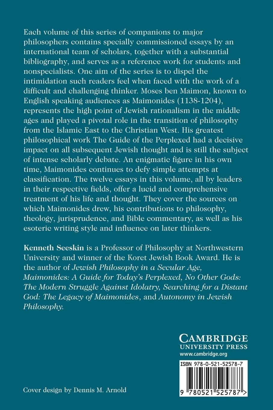 The Cambridge Companion to Maimonides (Cambridge Companions to Philosophy)