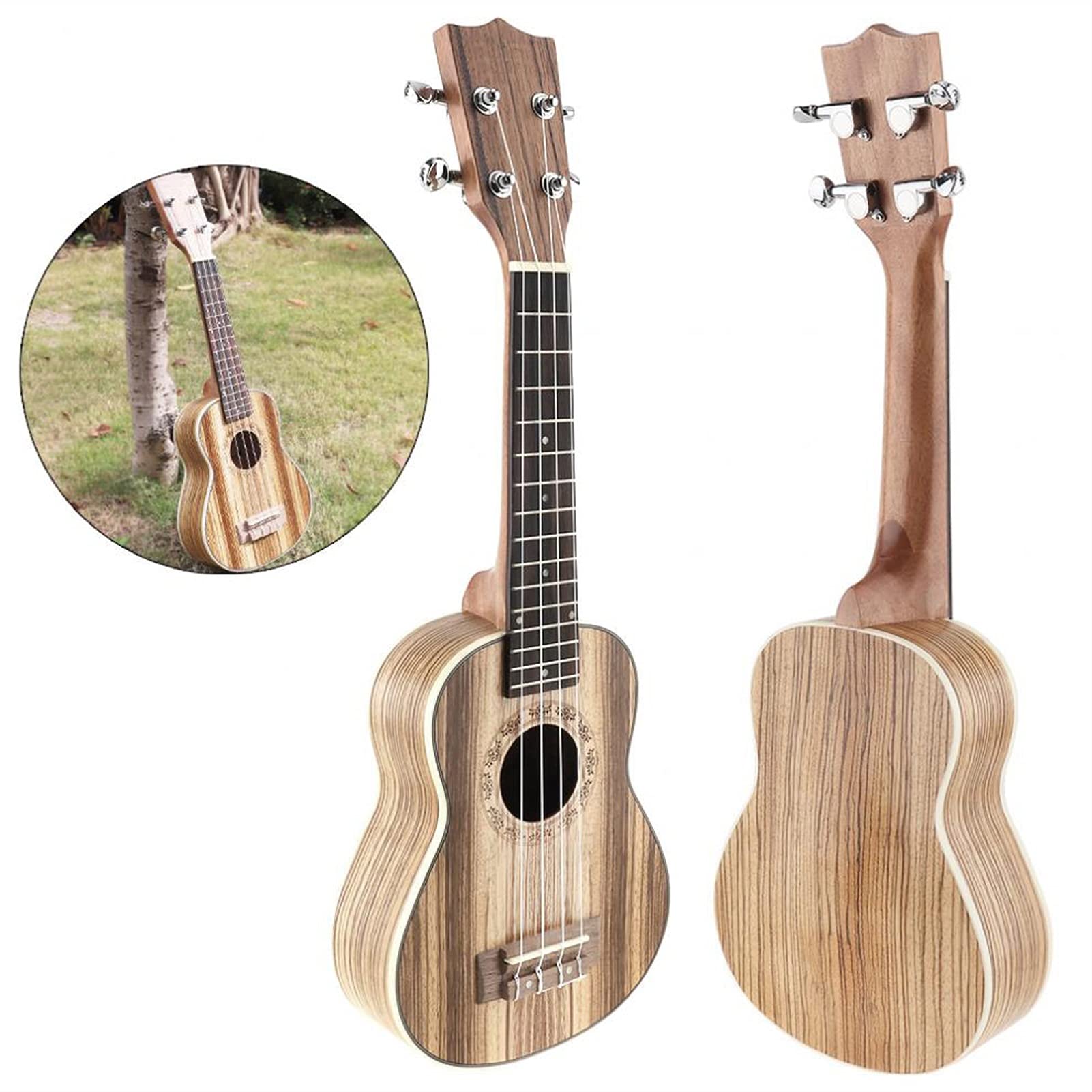 Ukulele koncertowe Początkujący Ukulele 21- calowy Sopran Ukulele Wood 15 Fret Cztery Struny Gitara Ukelele Musical Surysed