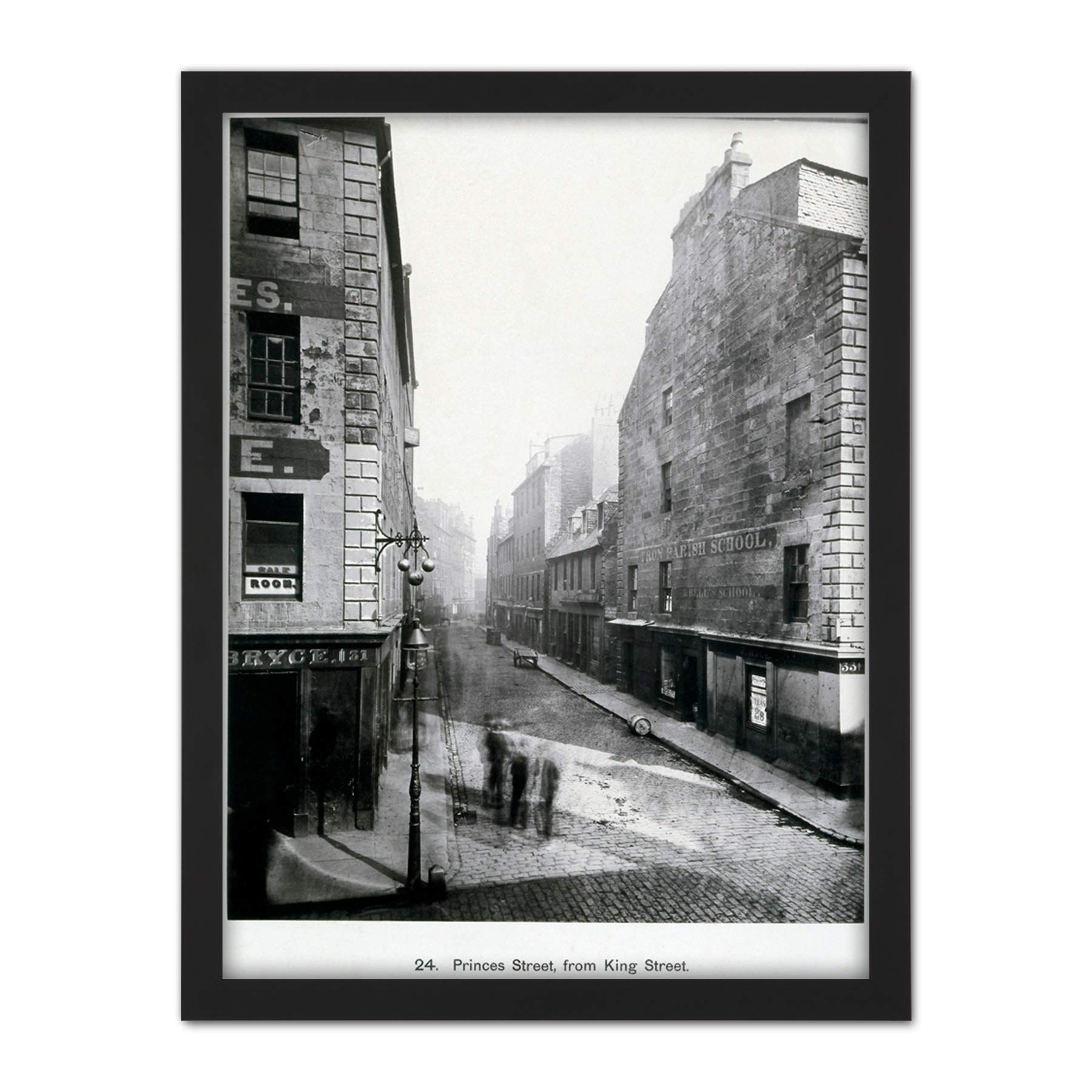 Annan Princes Street Glasgow Scotland Photograph Artwork Framed Wall Art Print 18X24 Inch