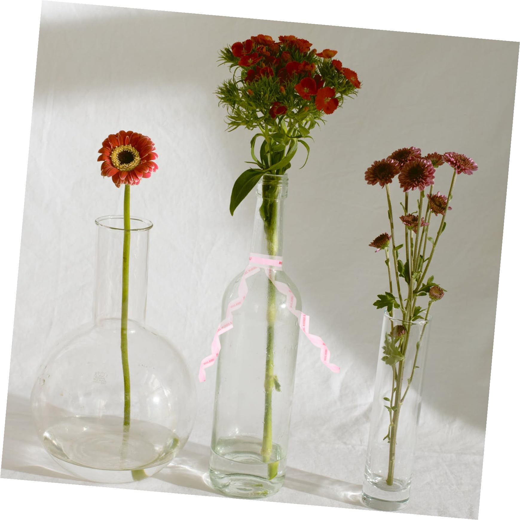 Tofficu 5rollos Cinta Decorativa de Yardas por Cinta Raso para Envolver Regalos Decoración de Tartas Accesorios para Fiestas y Manualidades