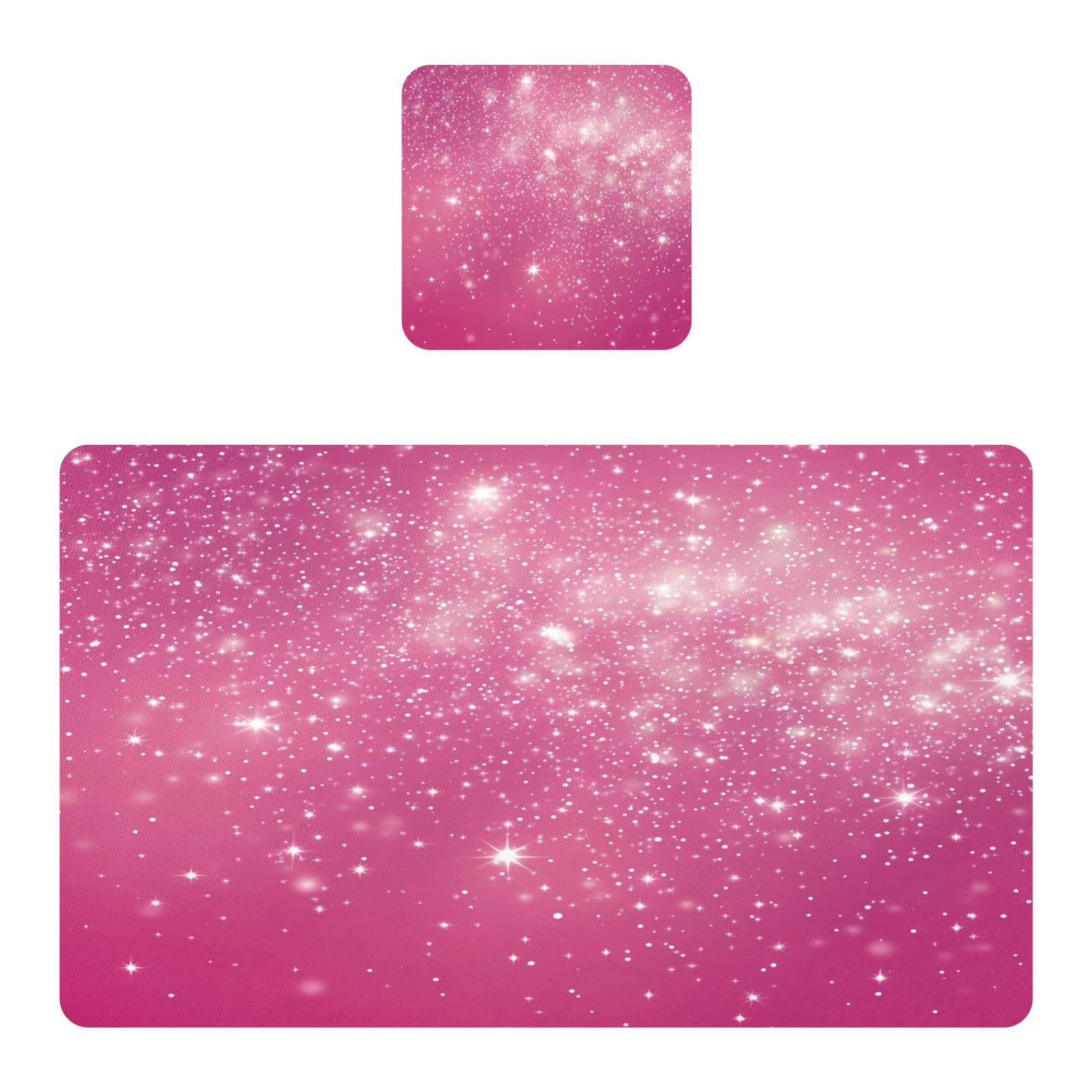 BURSTDDY Shiny Placemat Waterproof Place Mat for Dining Table