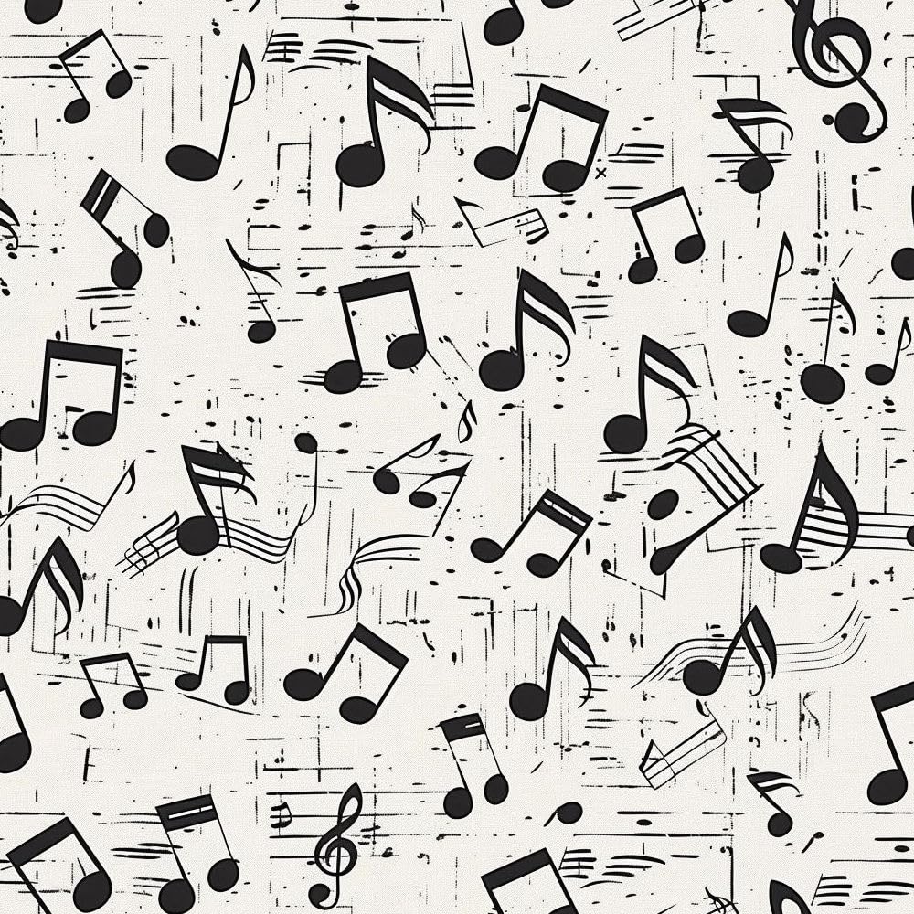 JIAOQSS Peel and Stick Wallpaper Black Note Music Self Adhesive Wallpaper Removable Stick on Wallpaper Thicken Living Room Bedroom Decorative