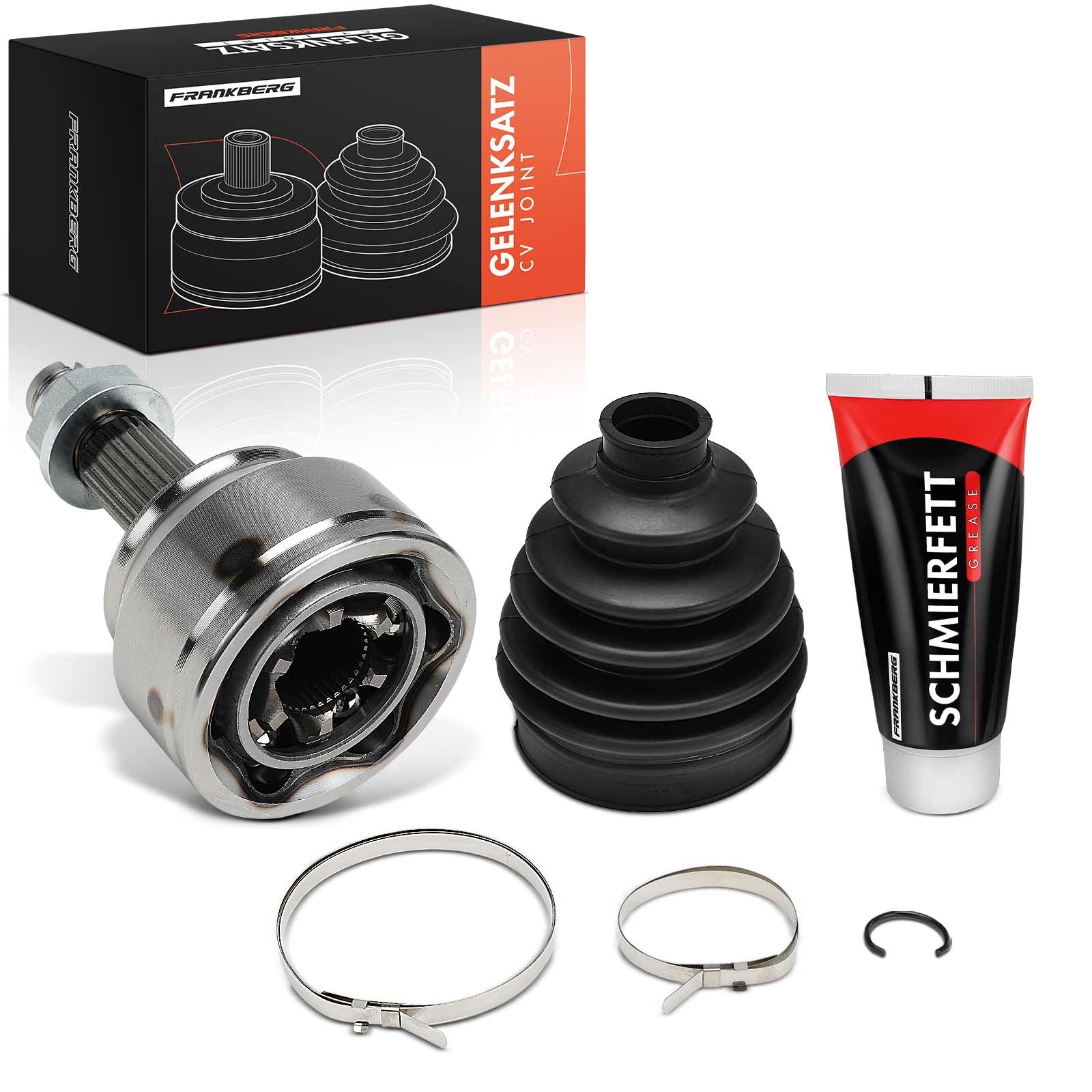 Frankberg Juego de juntas homocinéticas lado de la rueda delantera | Compatible con: Corsa D S07, Corsa D Box/Hatchback S07, Corsa E X15