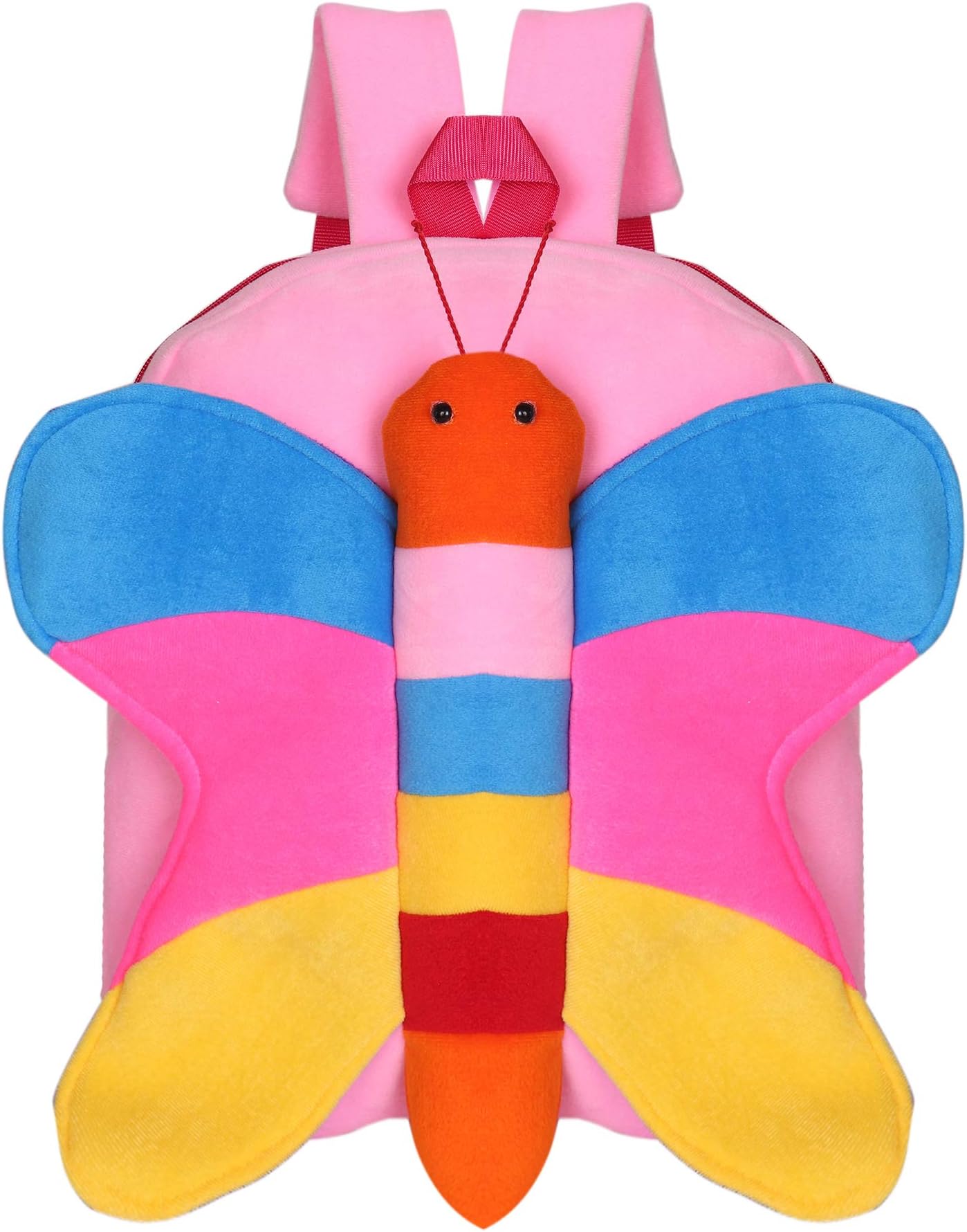 Plush Butterfly School Bag (Pink, 3 to 5 Years)