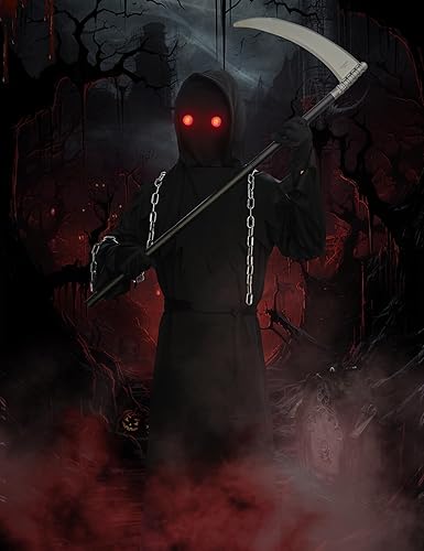 Miniatura 3 de Disfraz de la parca para niños, disfraces aterradores de Halloween para niños y niñas