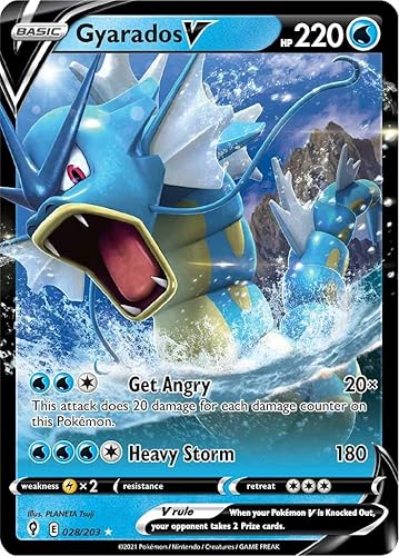 Gyarados V - 028203 - Ultra Raro - Espada y escudo - Cielos en evolución