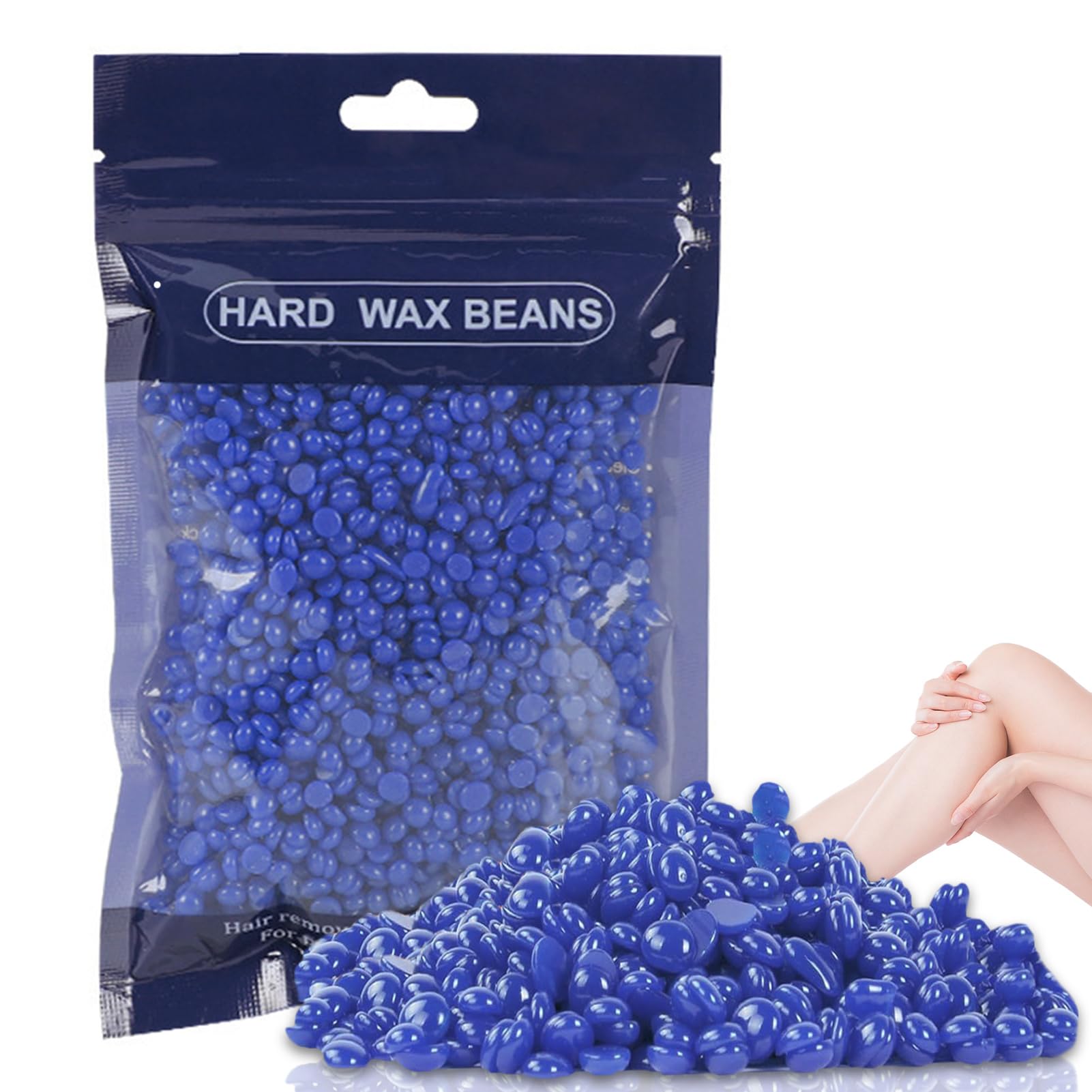 100 g Perlas de Cera Depilatoria Caliente,Cera para Depilar,Cera Caliente Depilacion,Cera de Depilación Cera en perlas,Cera Depilatoria Facial,para Piernas,Brazos,Hombres y Mujeres-Azul