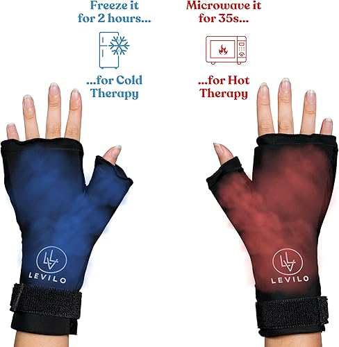 Miniatura 9 de Guantes de compresión para aliviar el túnel carpiano, tendinitis, 1 par, ideales para dolor en las articulaciones de la mano, Negro -