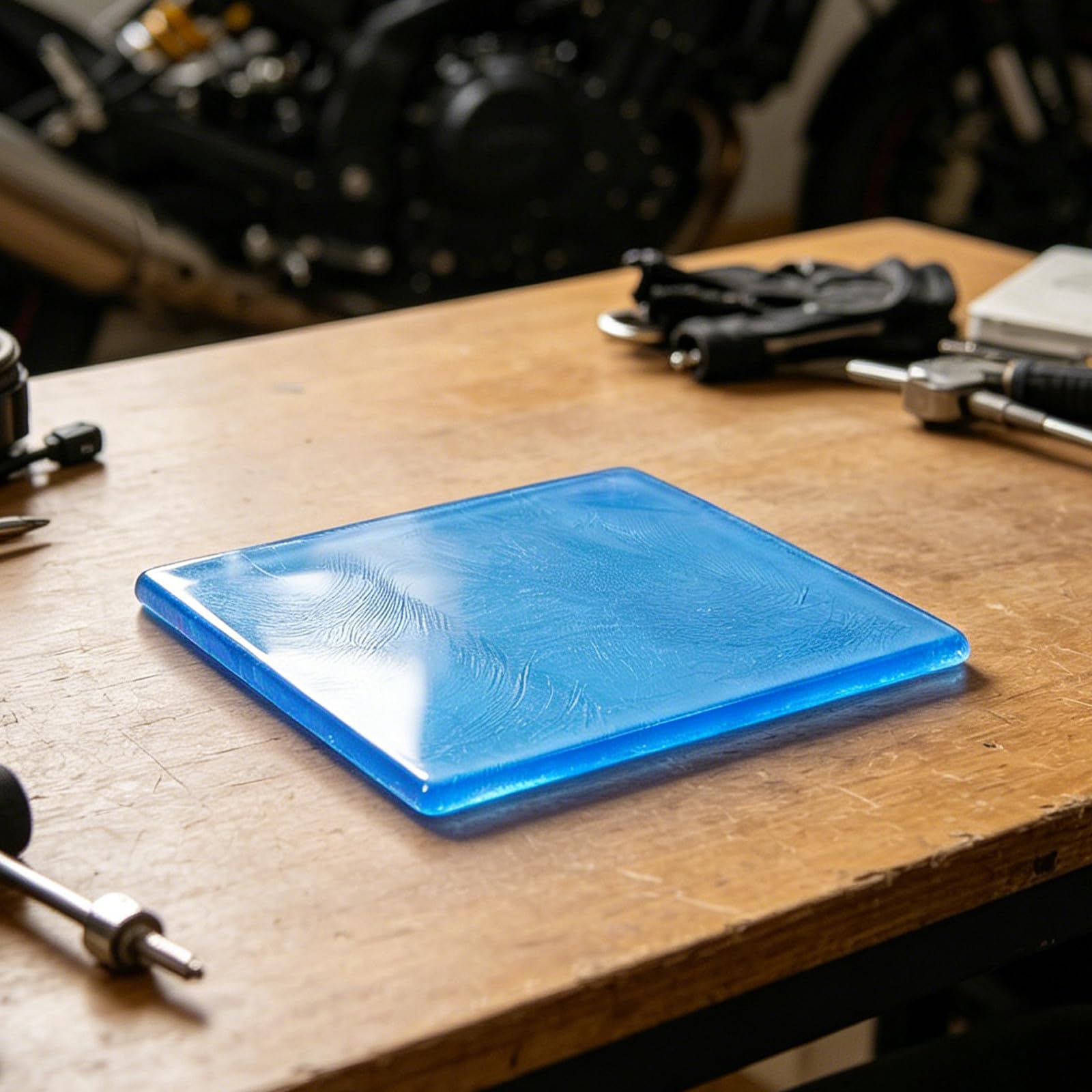 Operitacx Copertura per Sella Moto in Pu Blu, Imbottitura Leggera Gel per Assorbire Pressione, per Moto da Cross e Strade Extraurbane in Stagione Calda