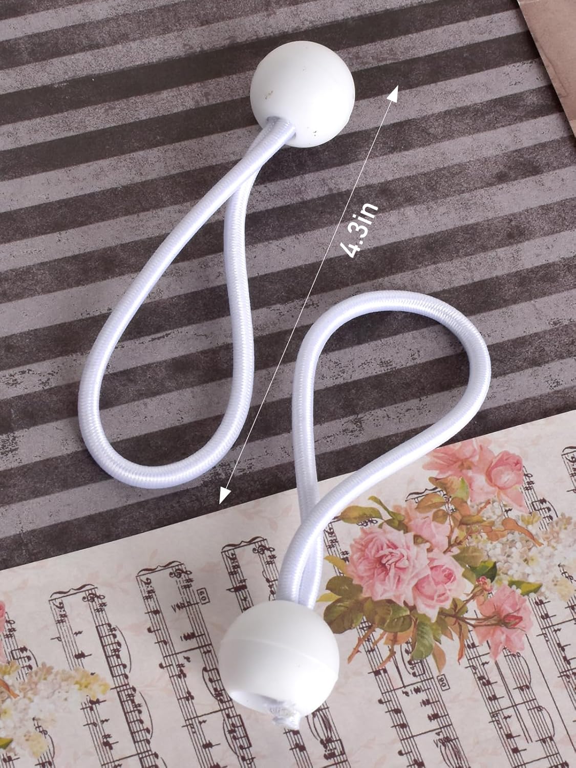 Bungee Balls 4 Inch 10 Pack Heavy Duty Elastic Cords for Outdoor Camping Tarps Cargo Tie Downs Tent Securing White