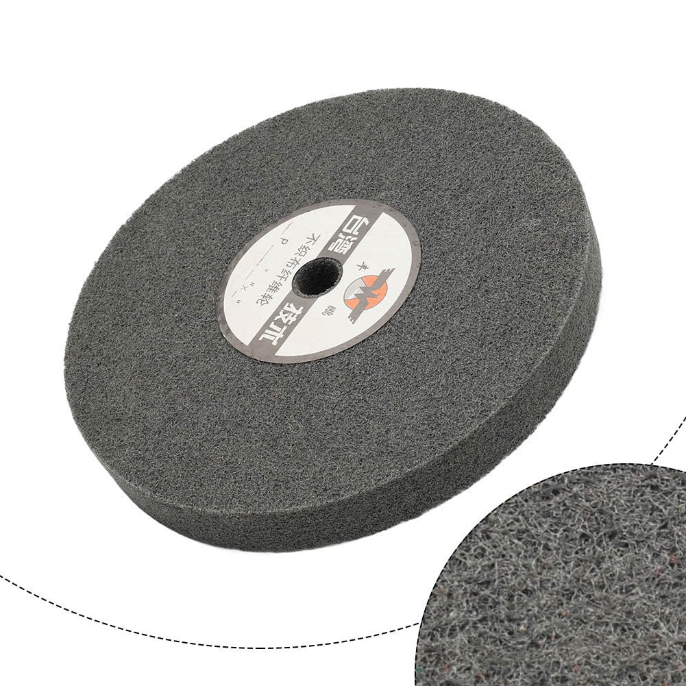 YFUK 1 stück 200x25x16mm Faser Polieren Nylon Rad Polieren Schleifen Pad Entgraten Schleif Scheibe 7P Grau