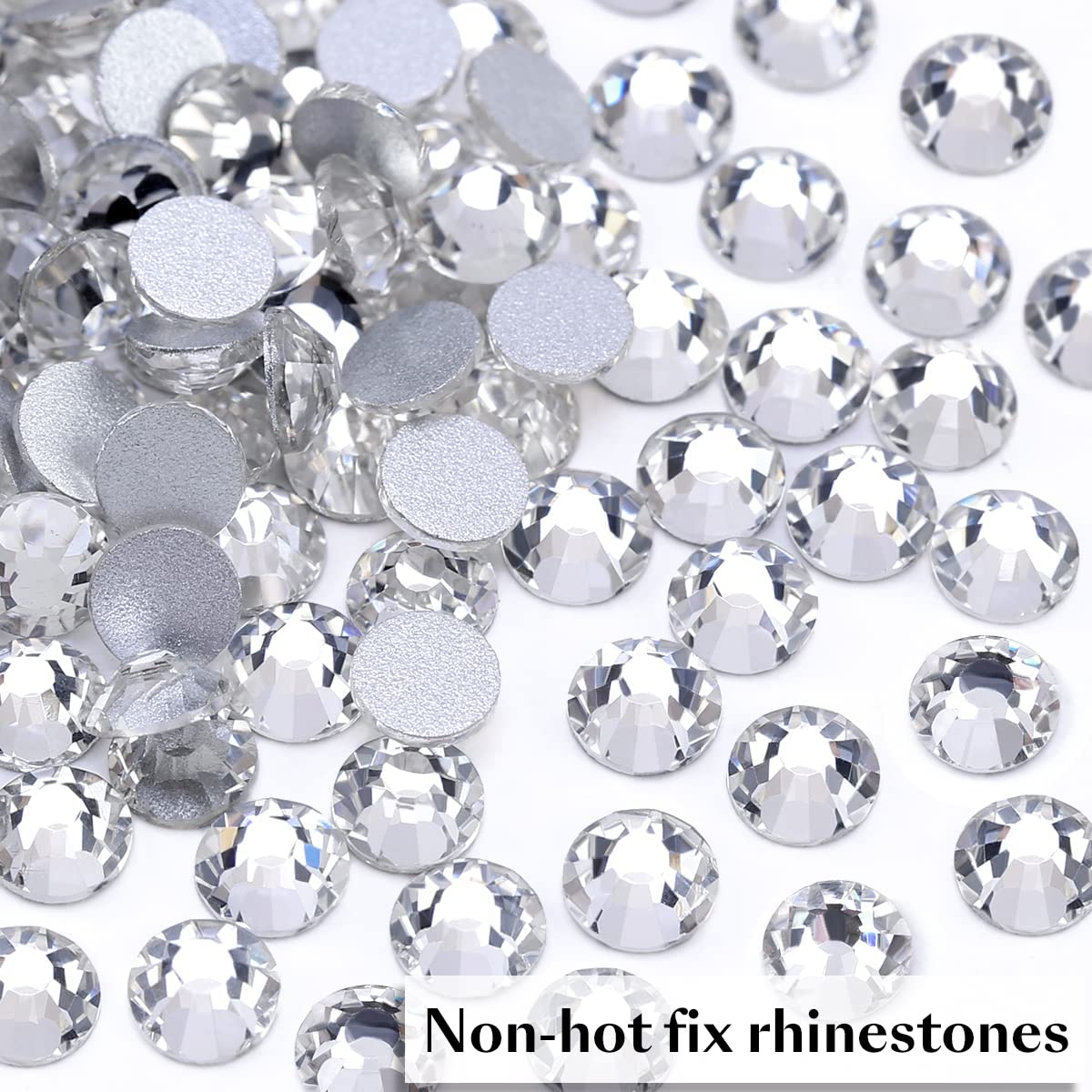 4320 Pieces Rhinestones for Christmas Decoration Flatback Glass Crystal Red Clear Green Rhinestone for X-mas Crafts DIY Nails Makeup Face Clothes Shoes(SS16,4MM)
