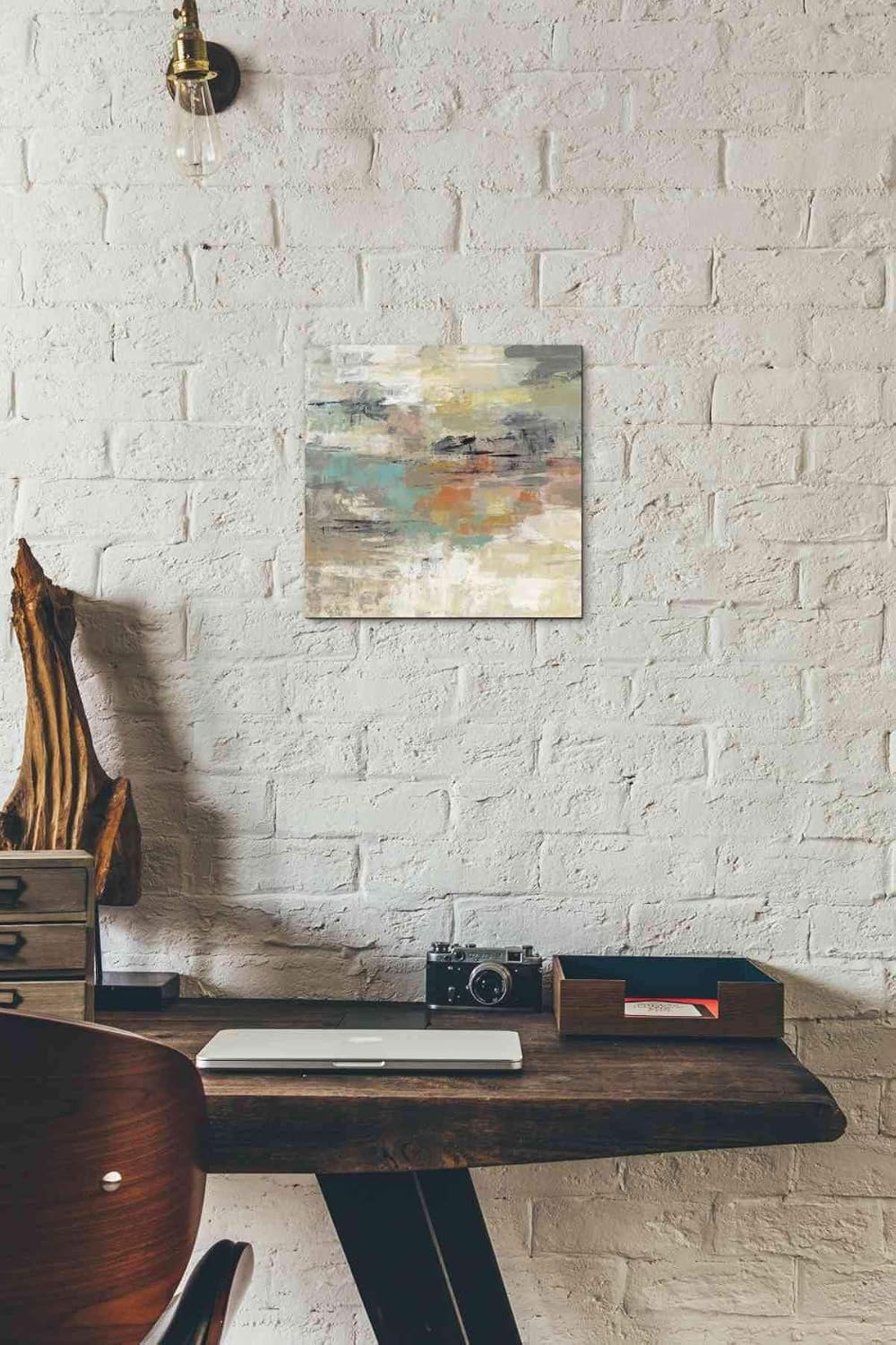 Epic Graffiti 'Gentle Gaze' by Silvia Vassileva, Canvas Wall Art, 12"x12"
