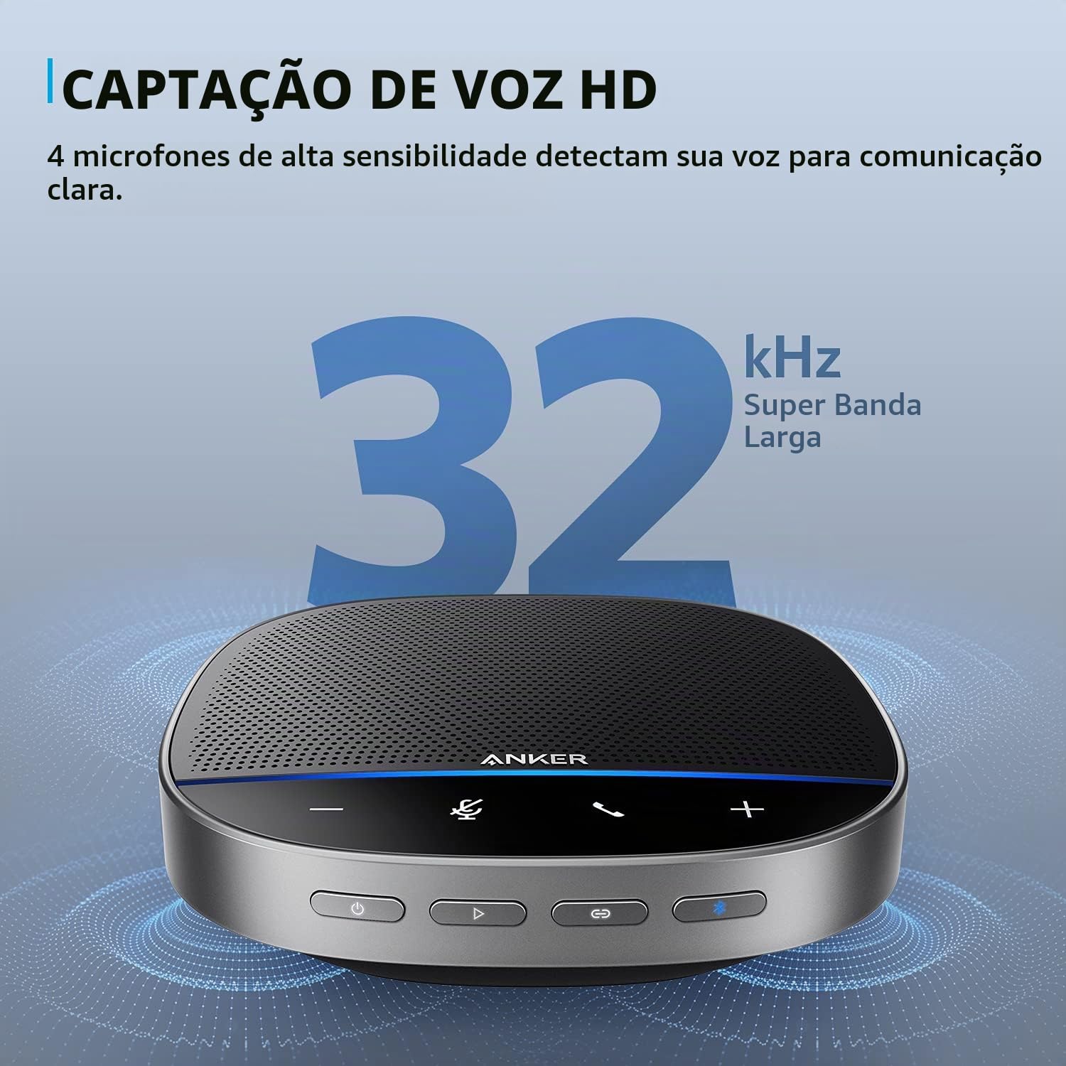 アップグレード版 Anker PowerConf S500 Anker Alto-falante PowerConf S500 com salas de zoom e