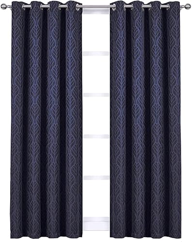 Miniatura 1 de Hilton - Cortinas opacas con ojales superiores, paneles de cortina de ventana con aislamiento térmico, parjuego de 2 paneles, 54 pulgadas de ancho x