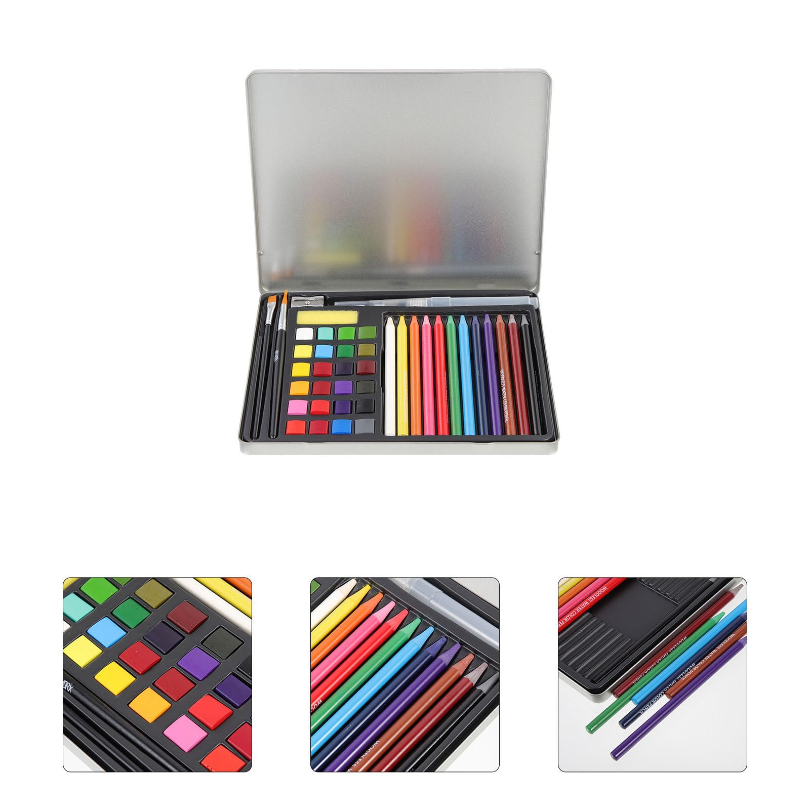 Juego de Acuarelas Portátil para Artista, Pintura DIY