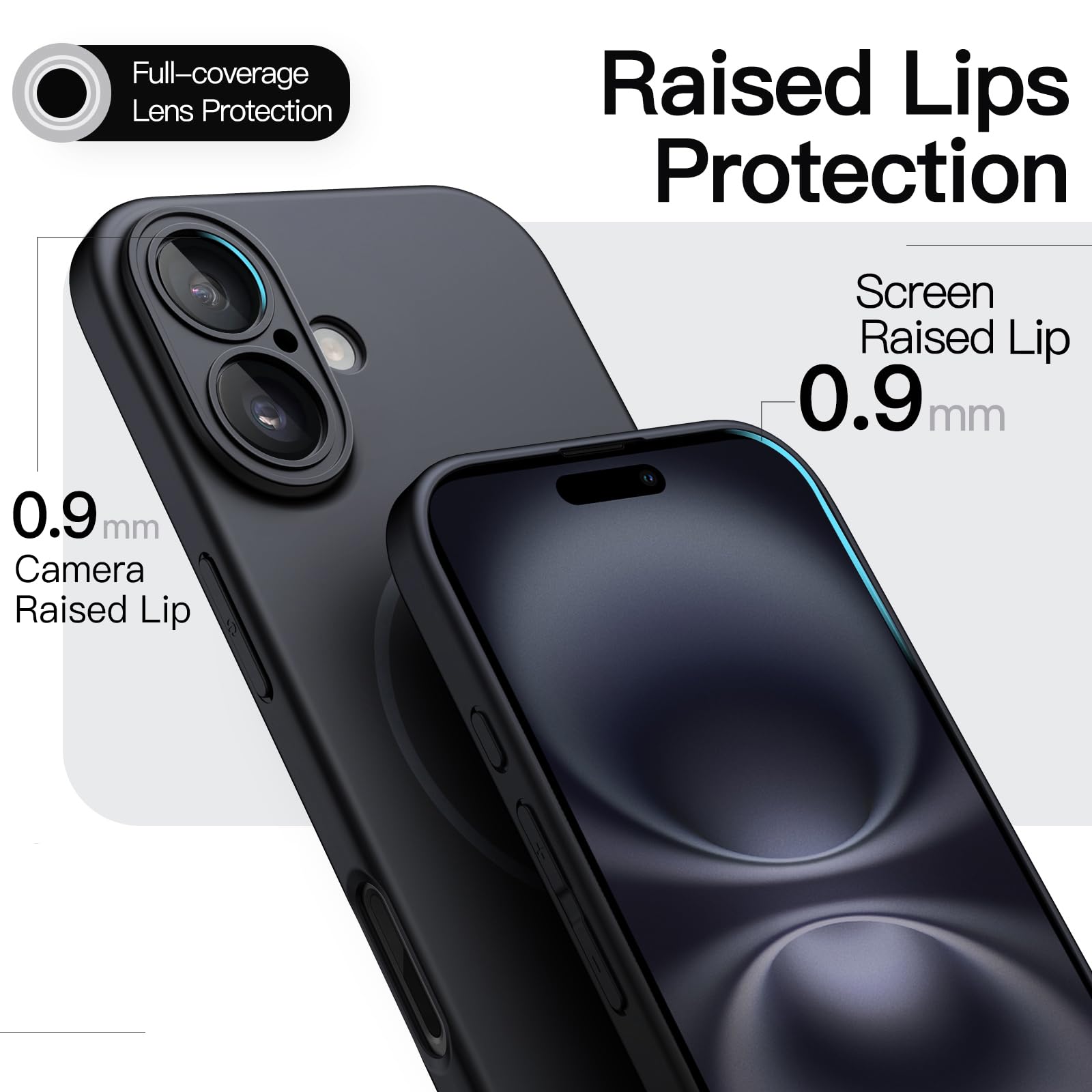 JETech Custodia Magnetica Sottile Per IPhone 16e (2025) Con MagSafe | Trasparente, Anti Graffio, Protezione Fotocamera