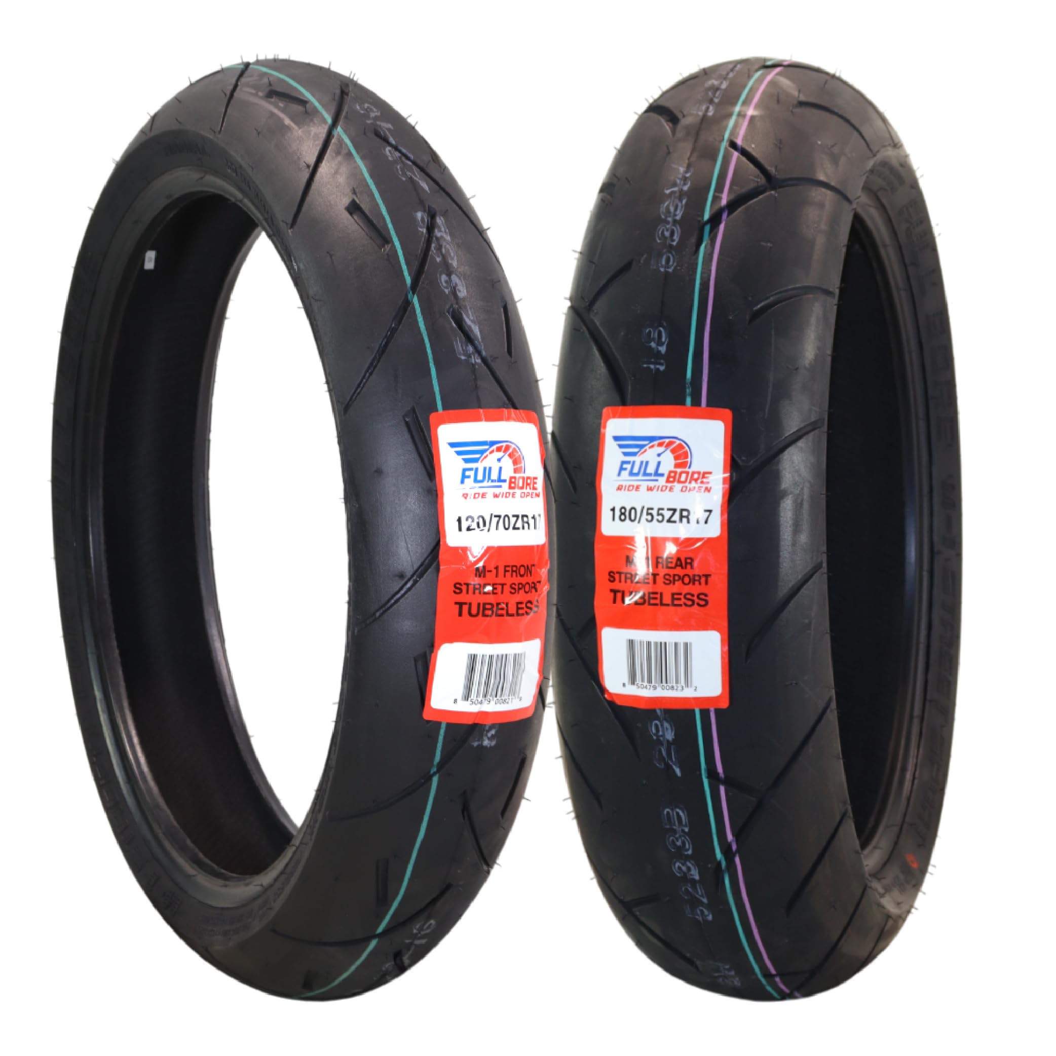 Amazon.com: Full Bore M1 120/70ZR17 Front & 180/55ZR17 Rear