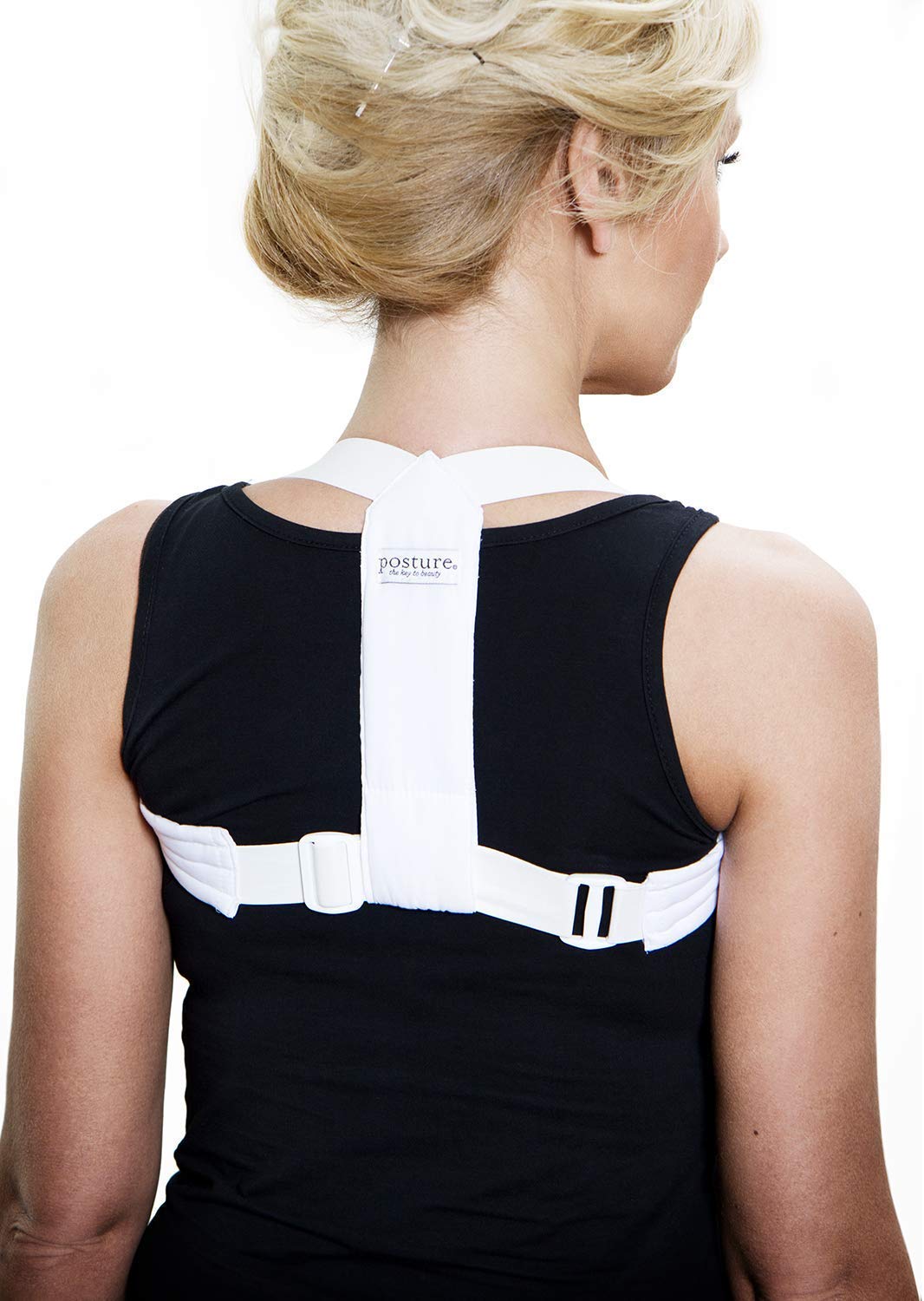 Flexi Shoulder Muscles Support - Comfortable Adjustable Shoulder Brace Posture Corrector for Women and Men - Improves Posture Increase Oxygen Intake Relieves Stress Neck and Back Pain