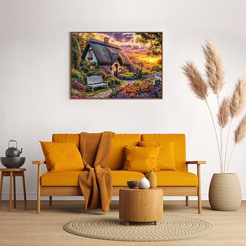 Miniatura 4 de Cottage Life - Rompecabezas de 1000 piezas para adultos, para la vida en el campo, rompecabezas de 1000 piezas para adultos