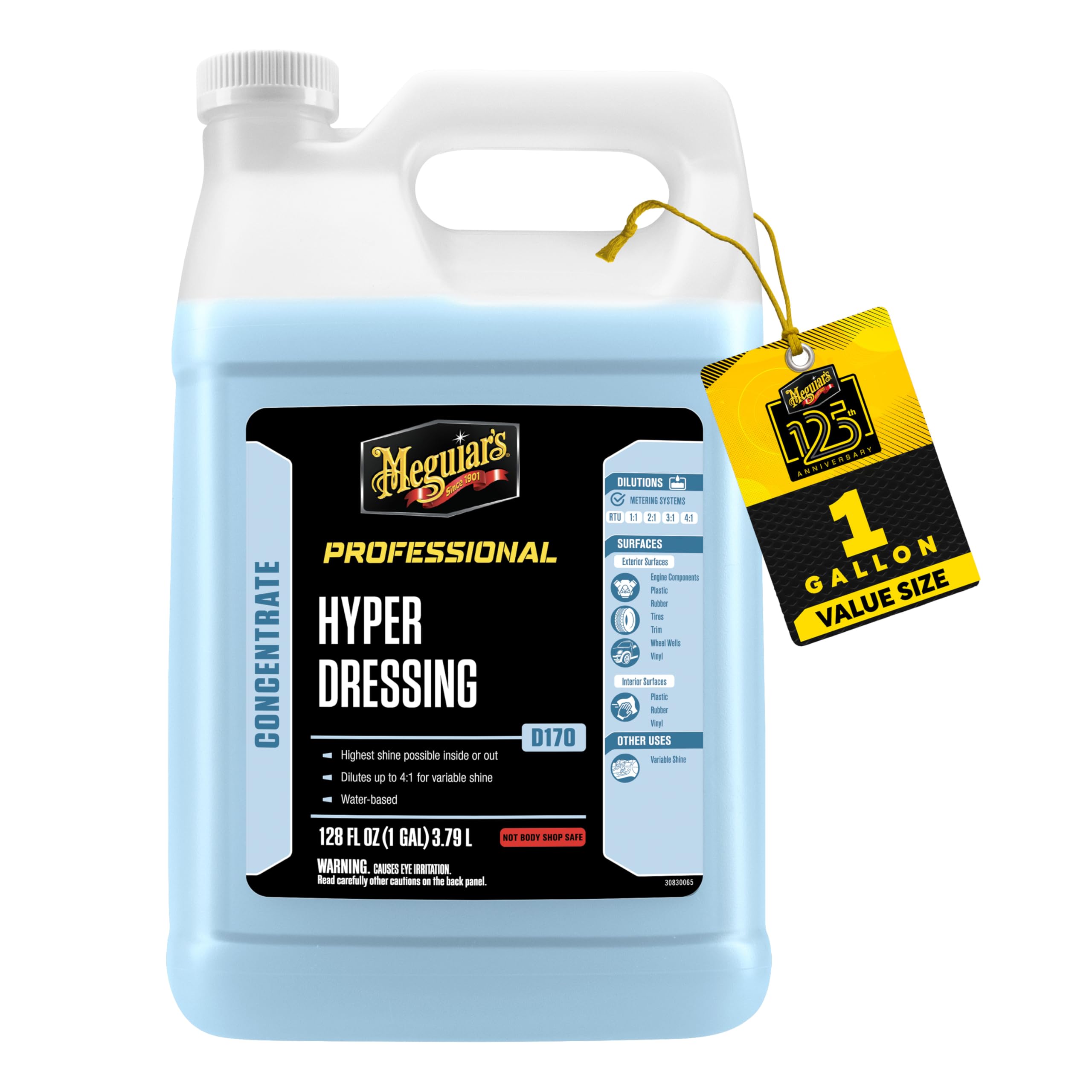 Meguiar's D17001 Hyper Dressing - 1 Gallon – Give Your Car’s Trim Pieces the Best Shine & Gloss