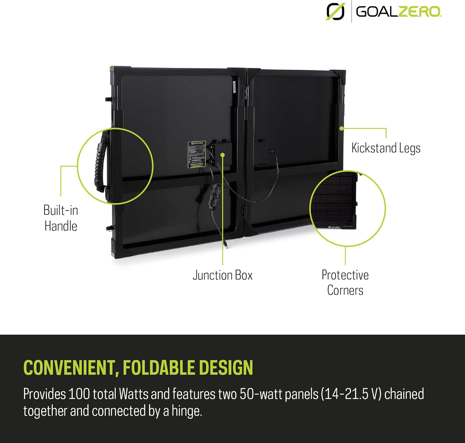 60% Off Discount Goal Zero Boulder 100 Briefcase, 100 Watt Monocrystalline Solar Panel One-Day Sale: Up to 40% Off Goal Zero Boulder 100 Briefcase, 100 Watt Monocrystalline Solar Panel