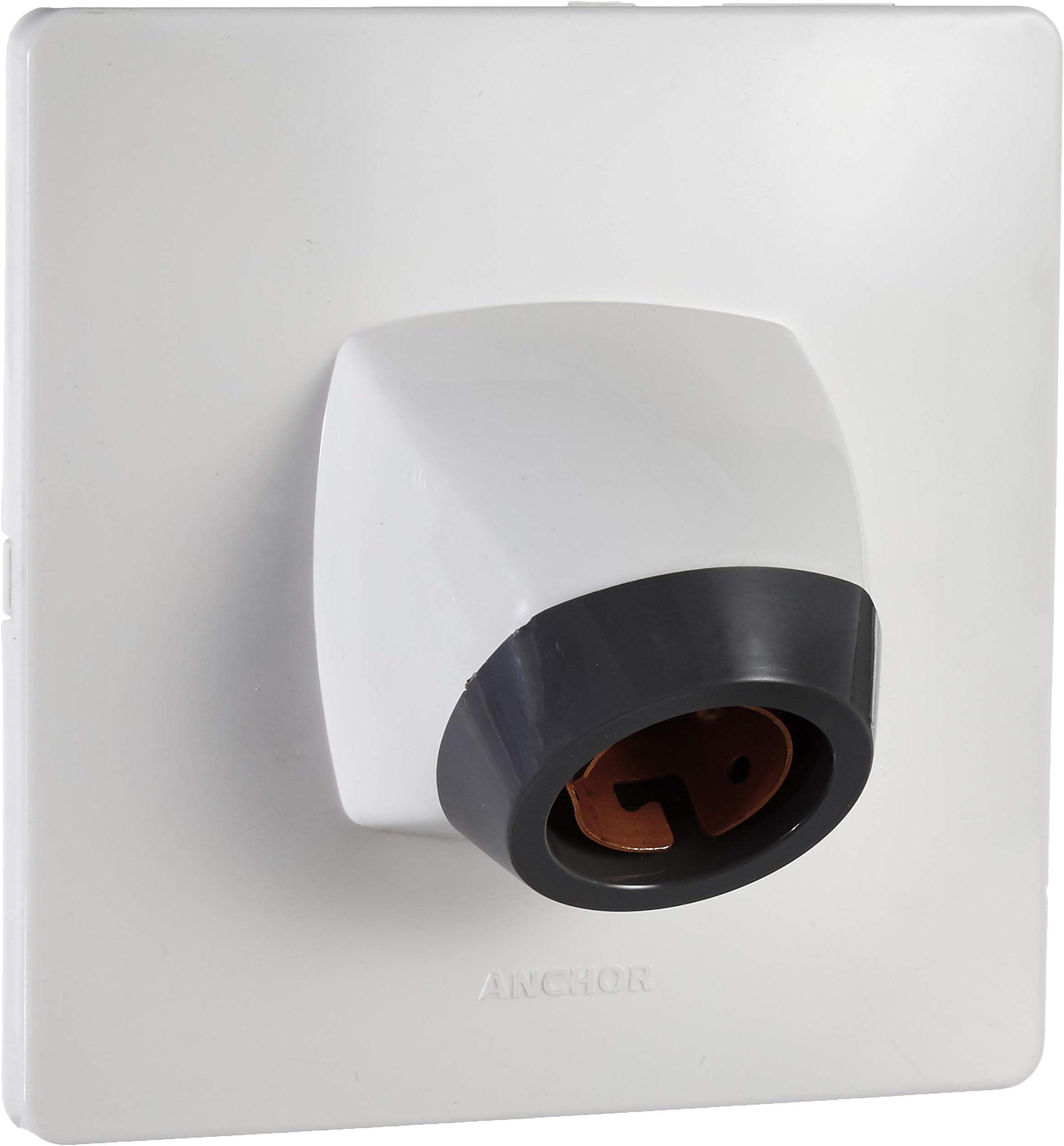 Anchor by Panasonic 6A Modular Angle lamp Holder 240V (White, Pack of 2)