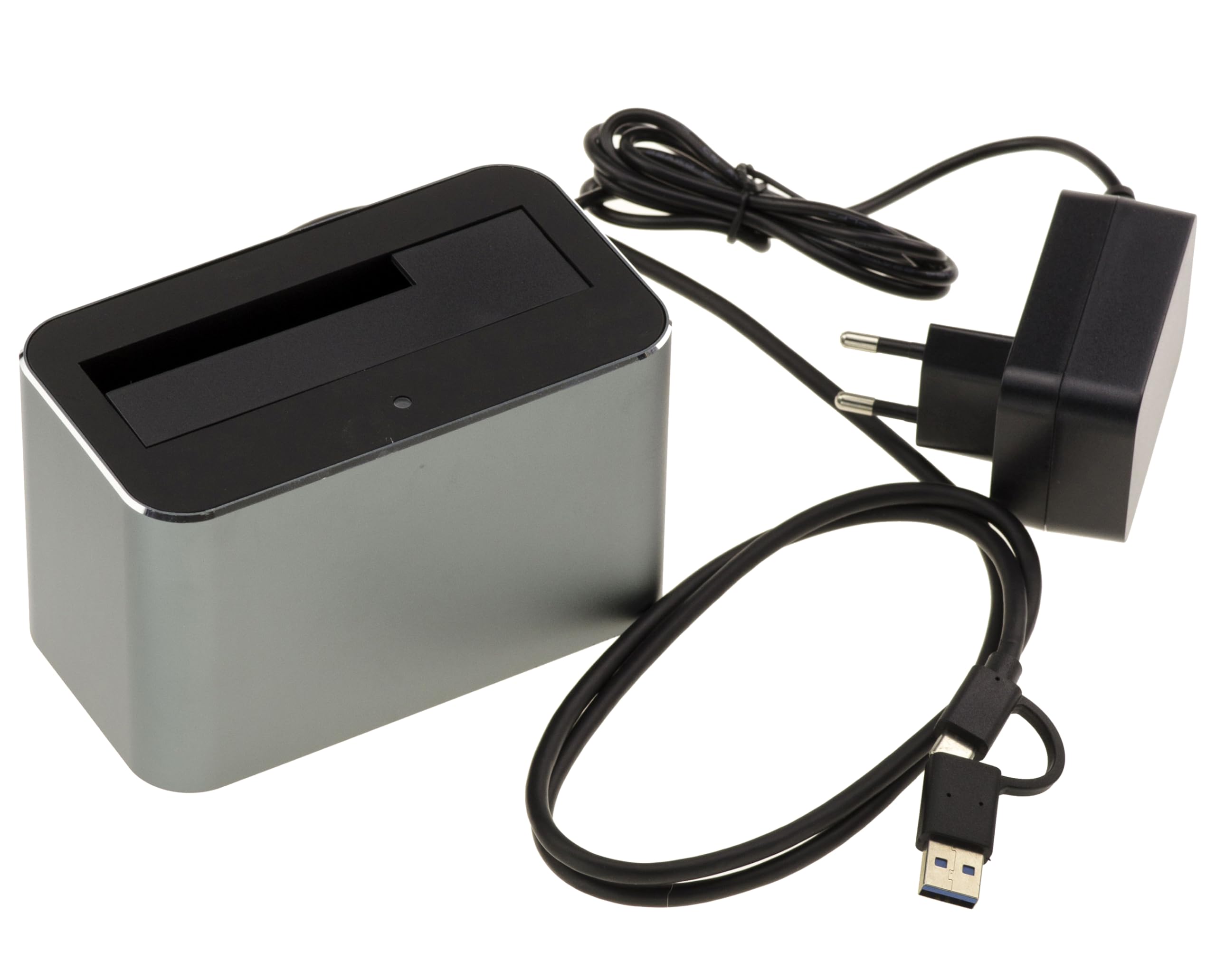 KALEA-INFORMATIQUE Estación de Acoplamiento USB 3.0 5G para Disco SAS 2.5 o 3.5 con Conector SFF-8482, Interfaz USB A o C, alimentación 12V 3A, Estructura de Aluminio
