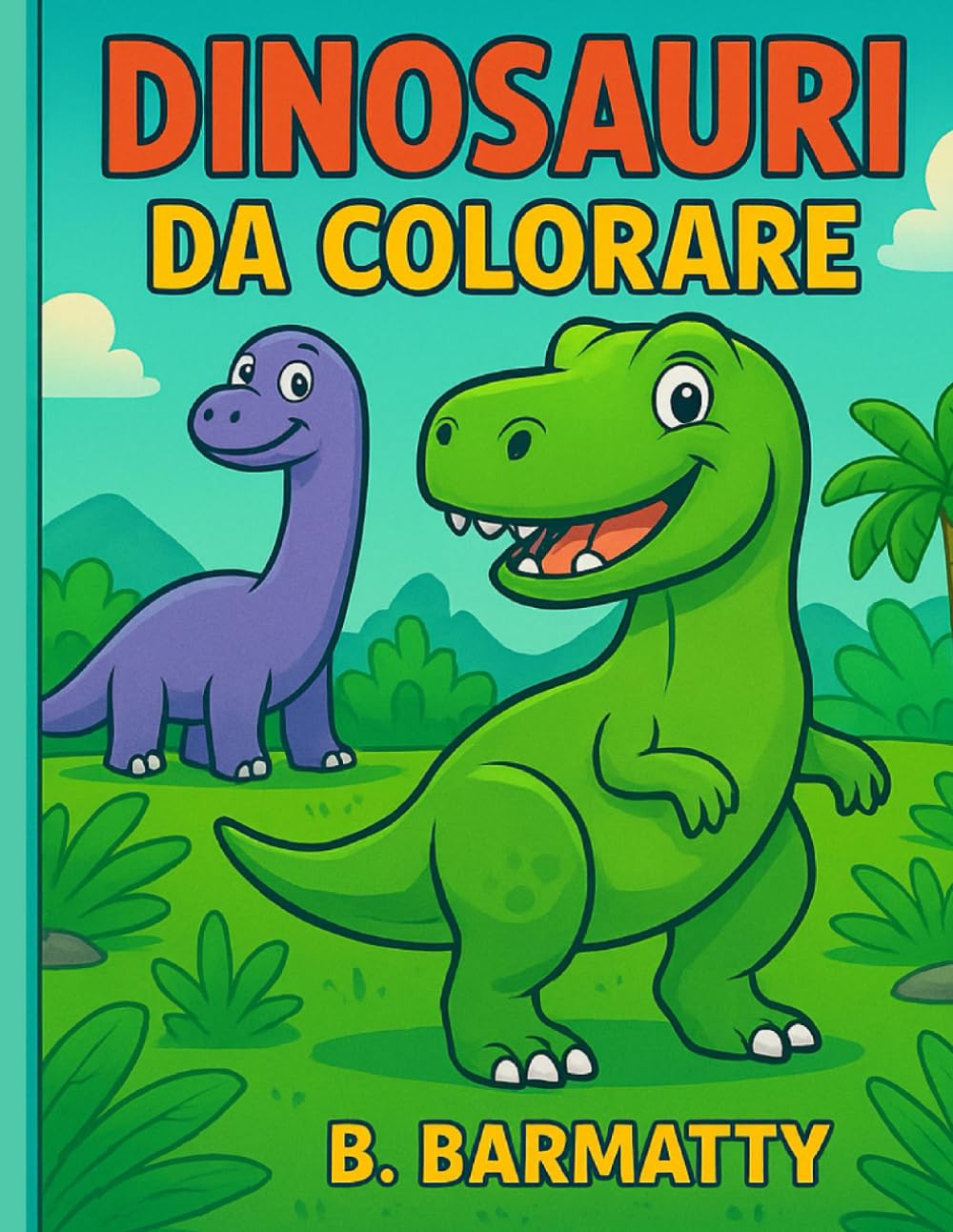 Dinosauri da colorare: Libro da colorare per bambini